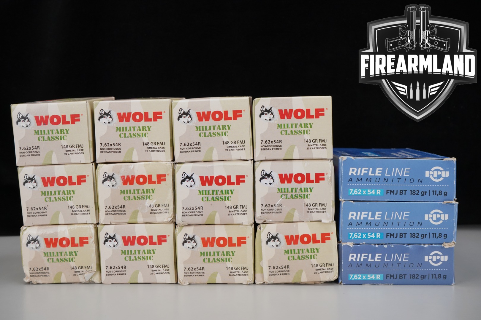 Multiple Manufacturers 7.62x54R Ammo 7.62x54R in New - Old Stock Condition Thumbnail