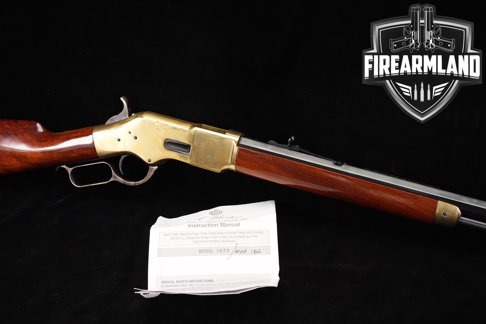 A Uberti 1866 Yellowboy Sporting Rifle 44-40 Win 24.25" Cimarron OCTAGON-img-0