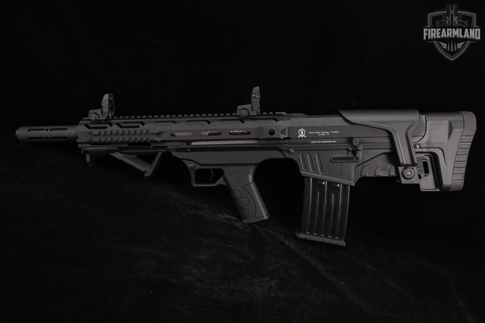 Vezir Arms Carrera B100 12-Gauge 18.5" Black Chrome B-100 AR AR12 +2 MAGS-img-6