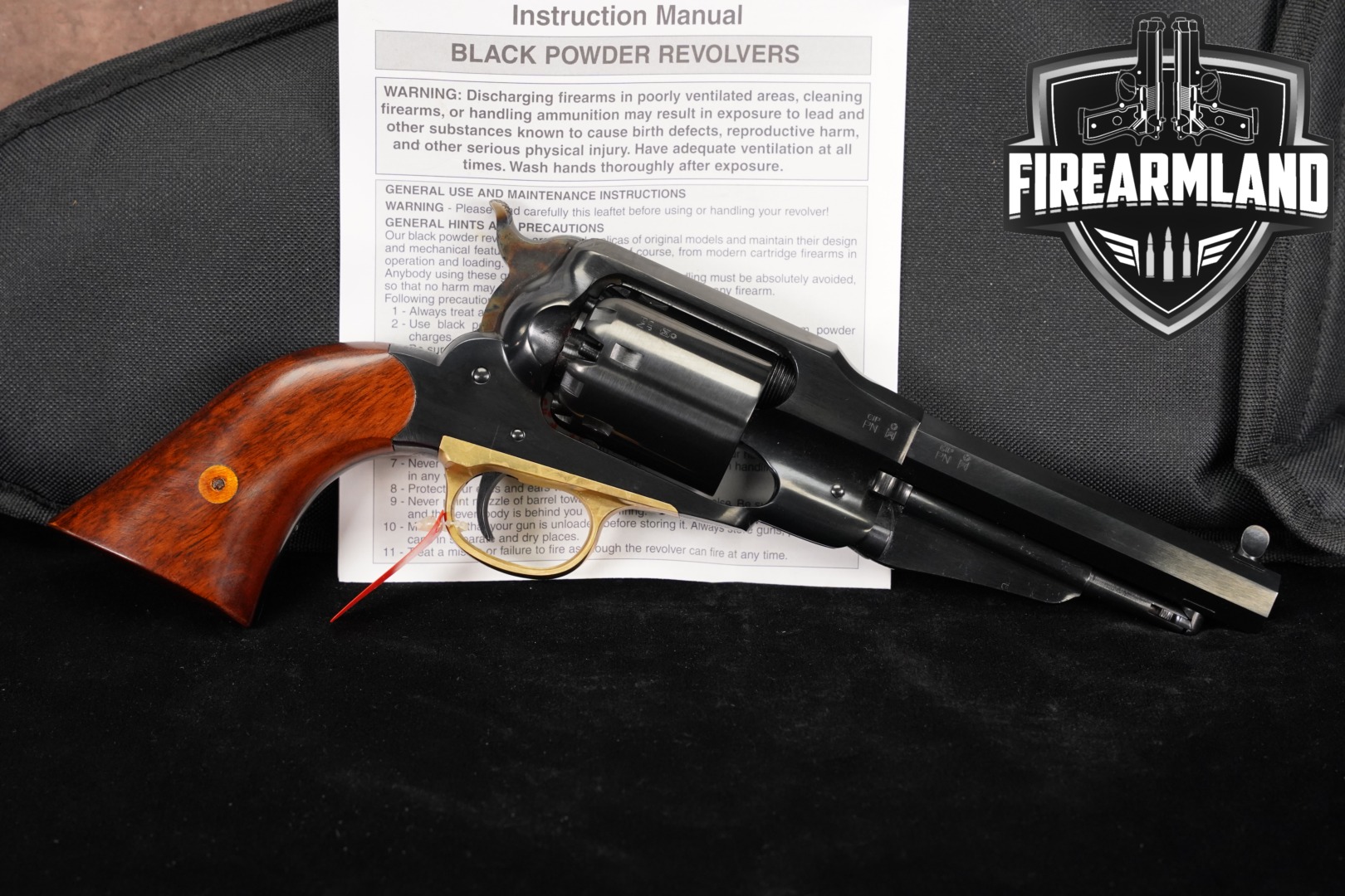 A. Uberti 1858 Remington New Model Army; Sheriff .44 Blued in Excellent Condition Thumbnail