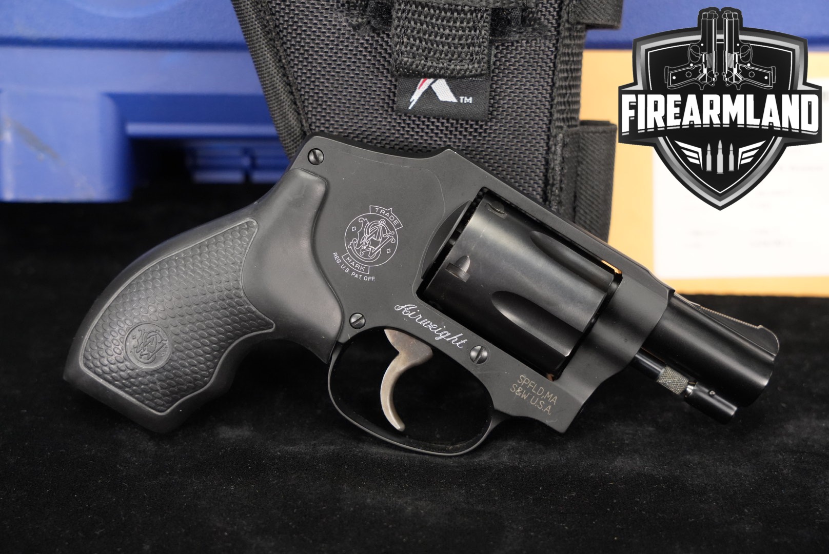 Smith & Wesson Model 442-1 Airweight S&W 1.875" +ORIG CASE, HOLSTER-img-0
