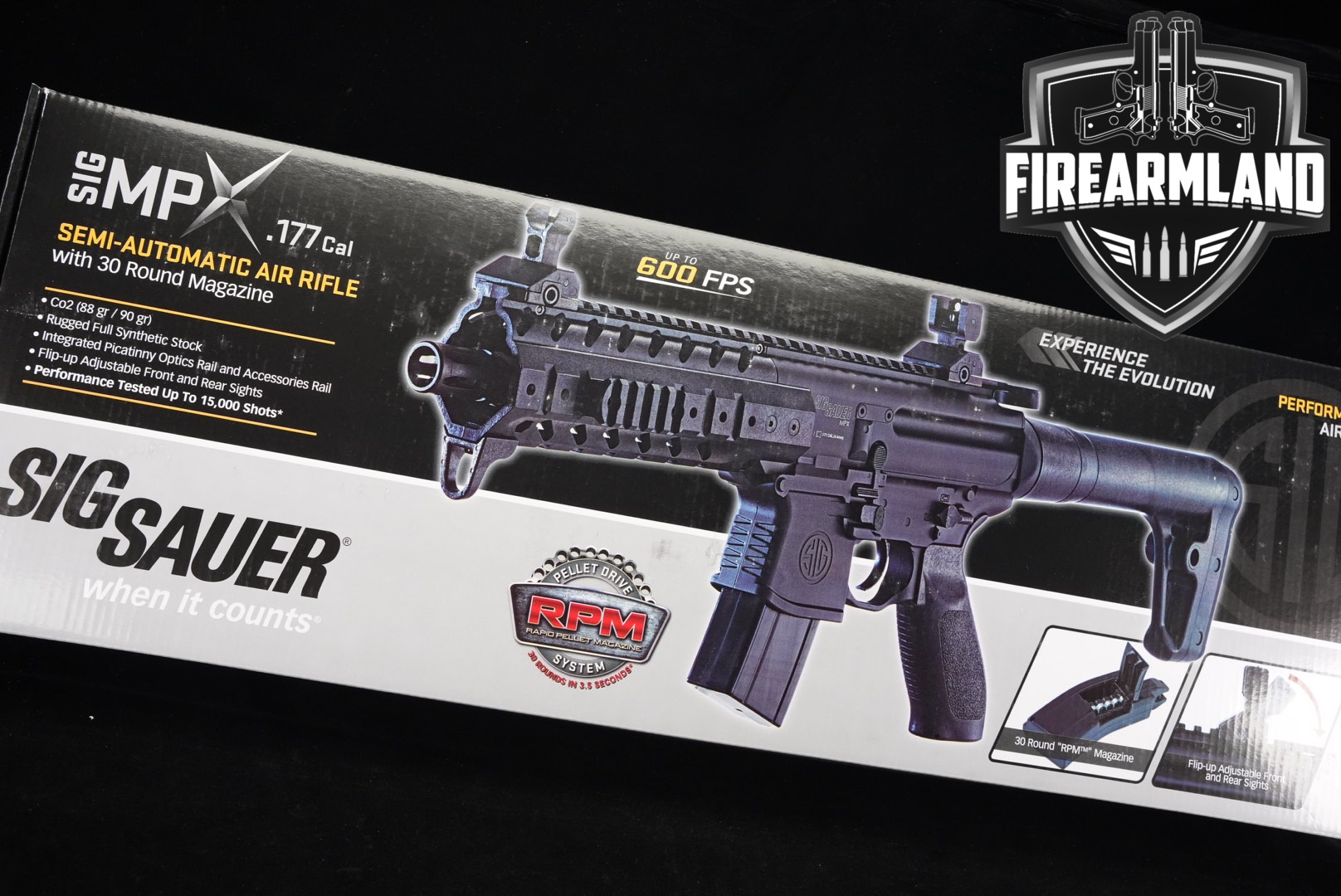 Sig Sauer MPX Air Rifle .177 Caliber (4.5mm) Black in Factory New Condition Thumbnail