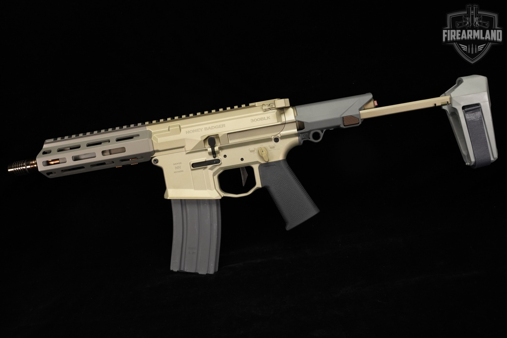 Q Honey Badger Pistol 300 Blackout AR-15 AR15 7 PDW BRACE +ORIG BOX-img-2