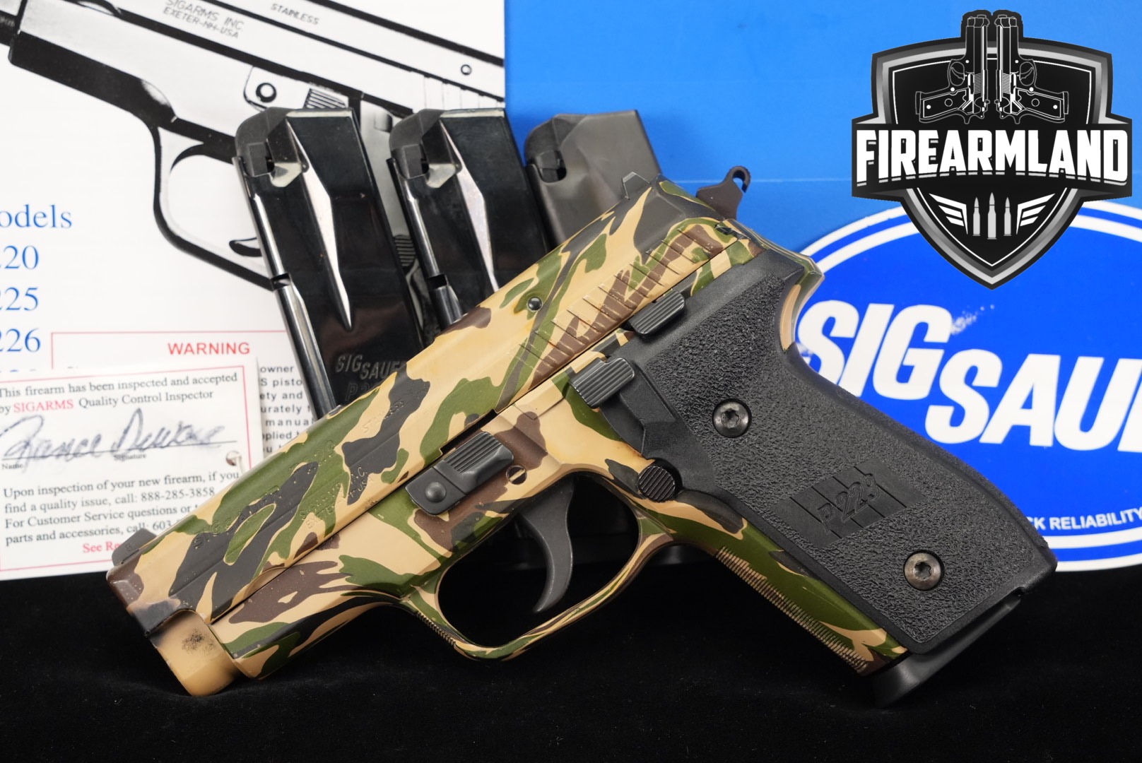Sig Sauer P229 .40 S&W Camouflage in Very Good Condition Thumbnail