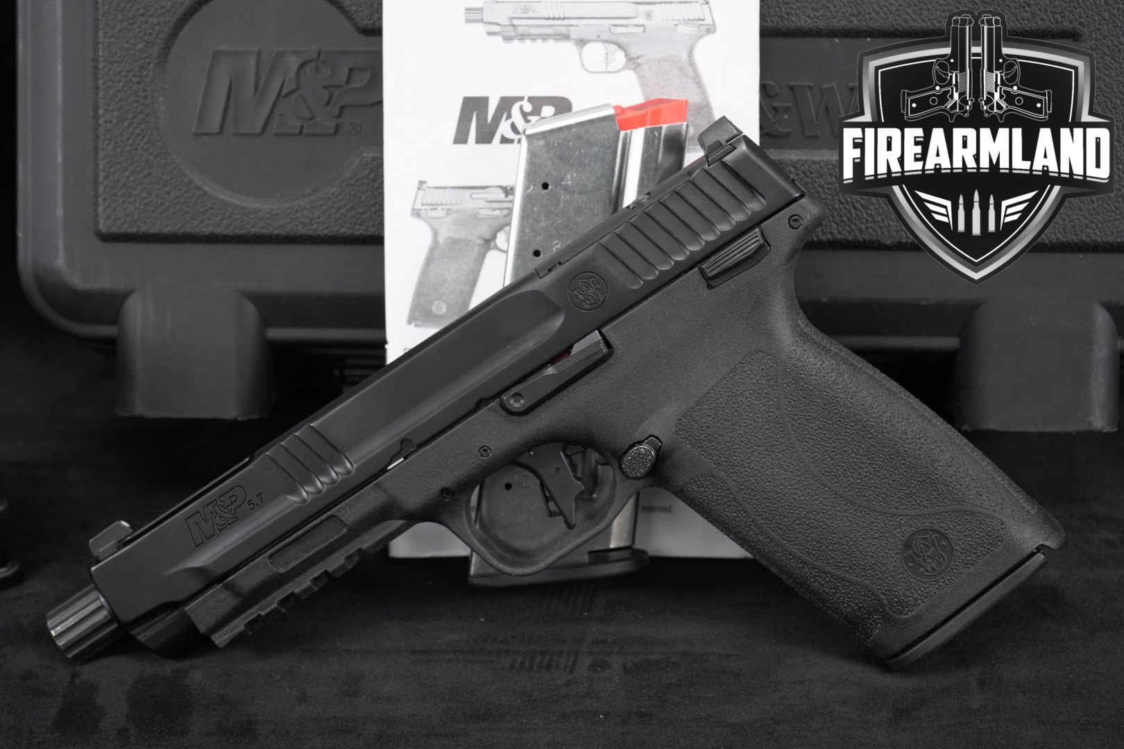 Smith & Wesson (S&W) M&P 5.7 No Thumb Safety 5.7X28mm Black in Very Good Condition Thumbnail