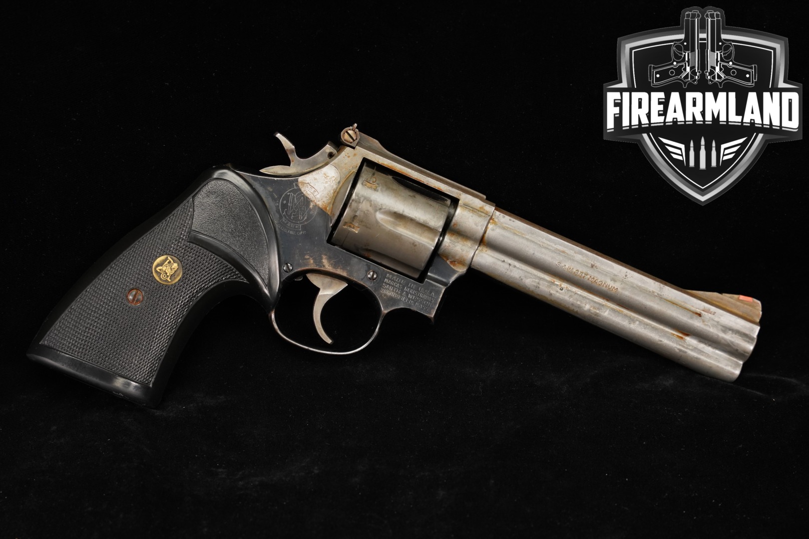 1981 Smith & Wesson (S&W) Model 586 .357 Mag. Black in Fair Condition Thumbnail