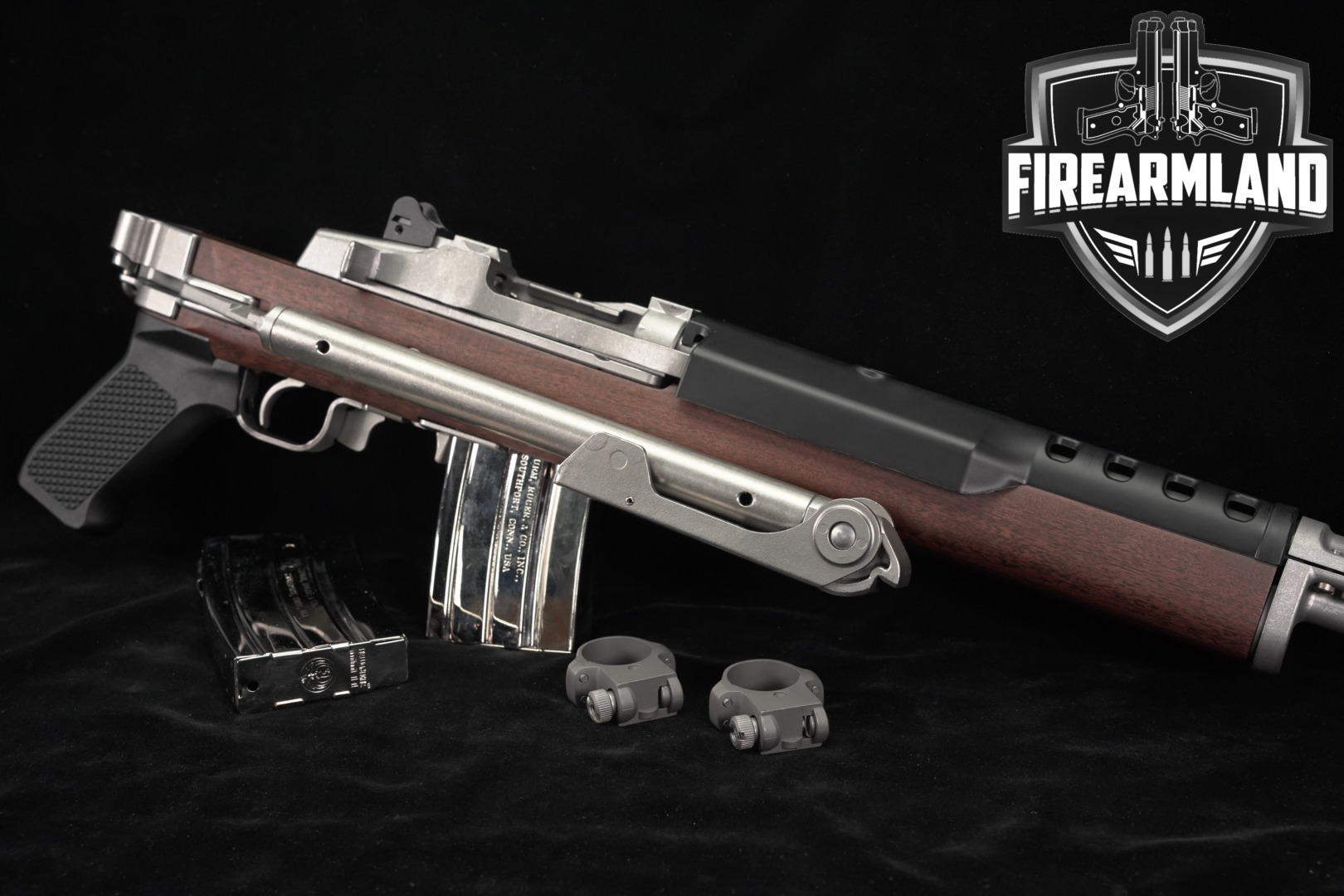 2024 Sturm Ruger Mini-14 Tactical 5.56mm NATO Stainless & Walnut in Very Good Condition Thumbnail