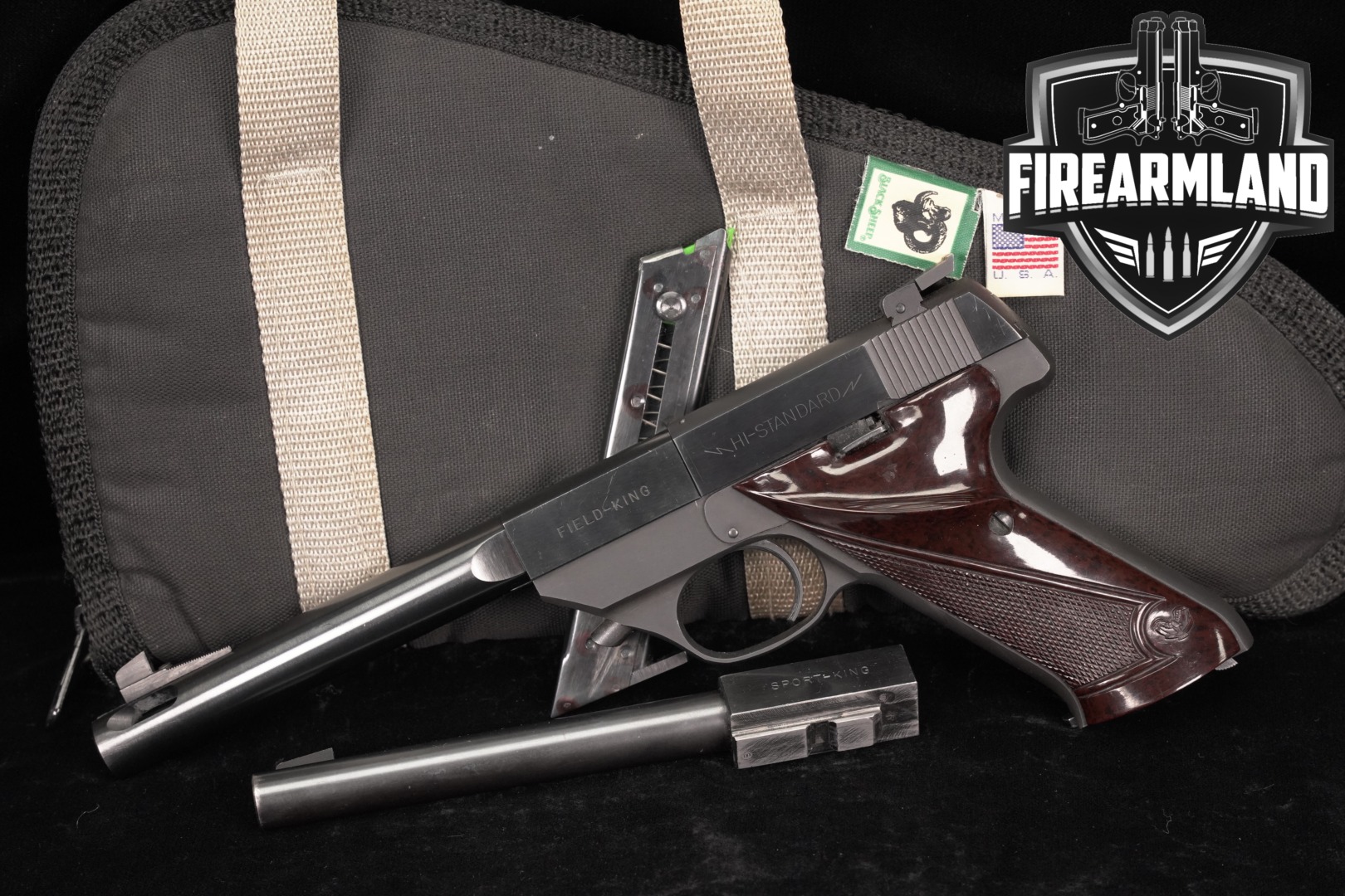 Hi-Standard Field-King FK-101 Series 22LR 6.75" Blued FK101 +SPARE BARREL-img-0