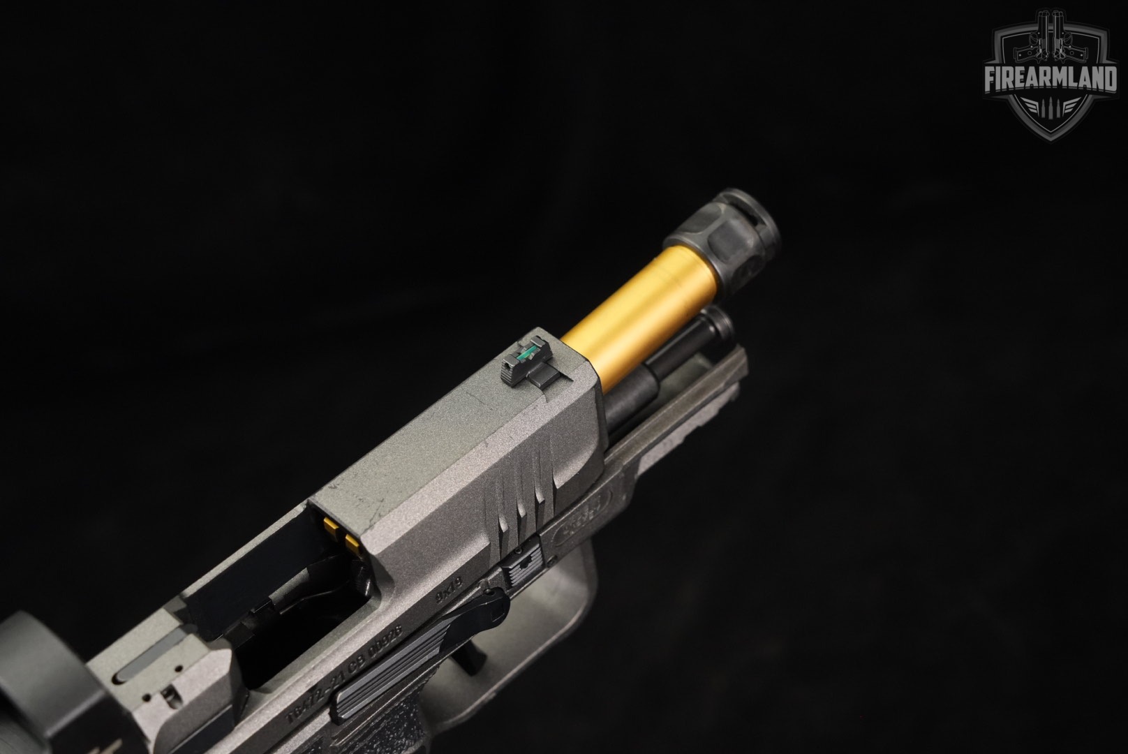 Canik TP9 Elite SC 9mm 4" Gray TP-9 GOLD THREADED BARREL, COMP +3 MAGS-img-10
