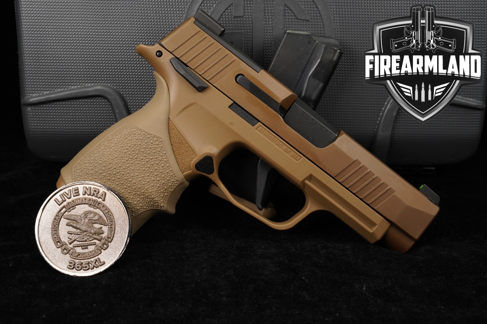 Sig Sauer P365XL NRA Edition 9mm Luger Coyote Tan in Excellent Condition Thumbnail