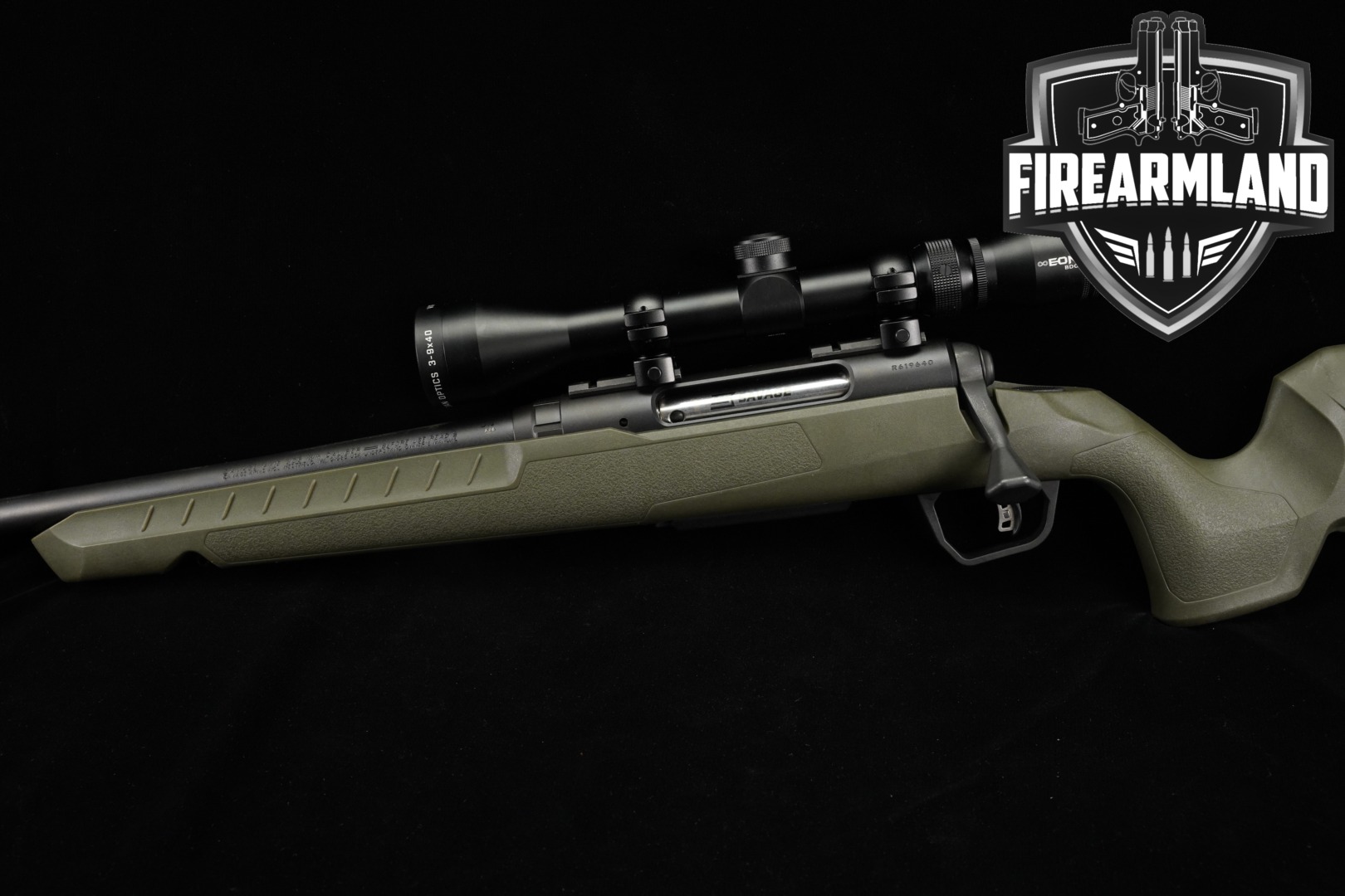 Savage Arms AXIS II Compact .308 Win. Black & OD Green in Very Good Condition Thumbnail