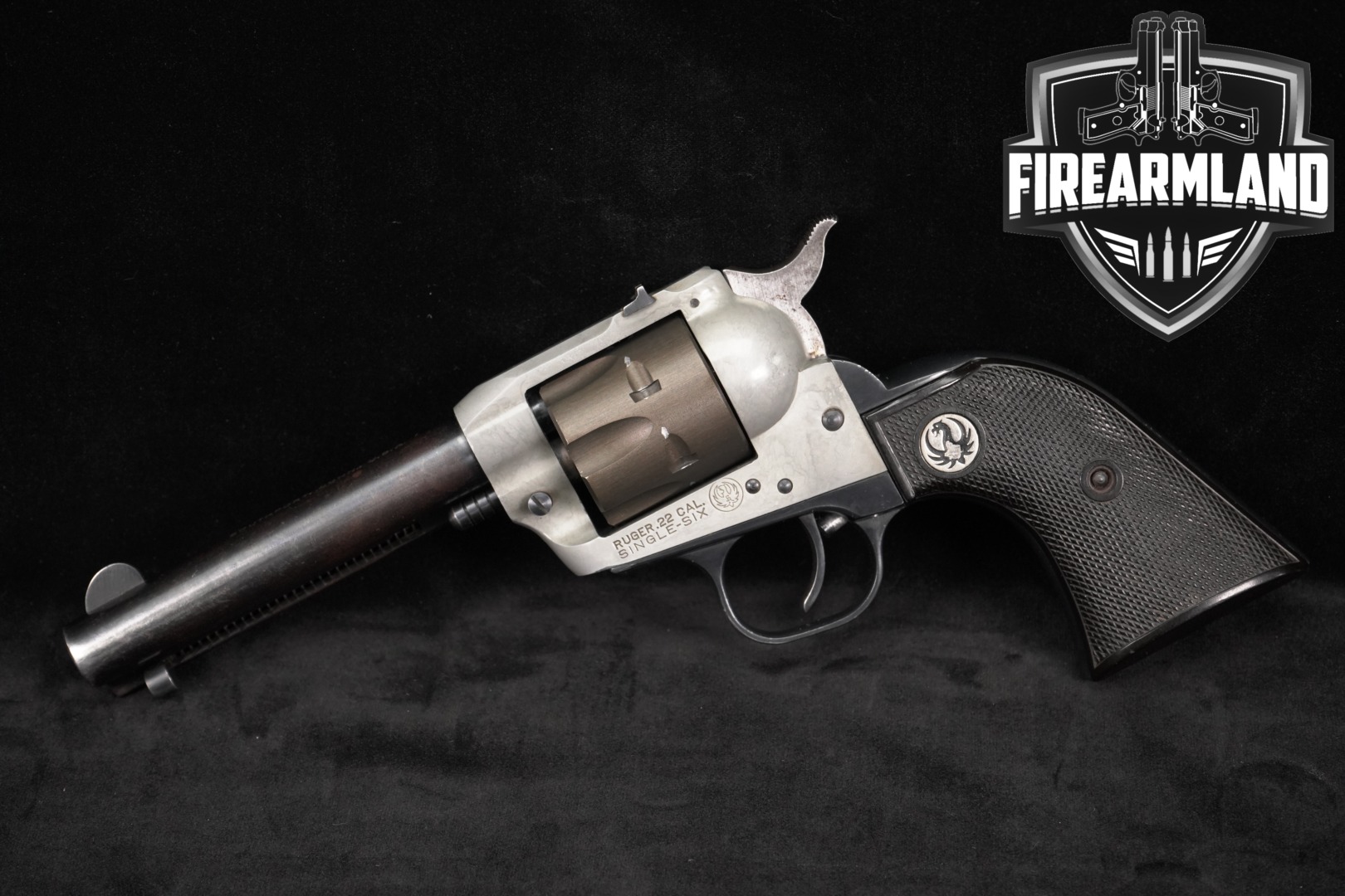 1962 Sturm Ruger Single-Six Old Model, Three-Screw .22 LR Two-Tone Silver in Fair Condition Thumbnail
