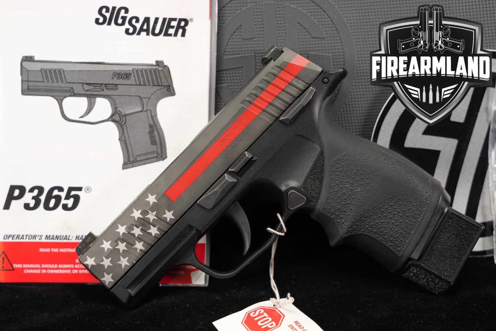 Sig Sauer P365 Redline 9mm Luger Thin Red Line in Very Good Condition Thumbnail