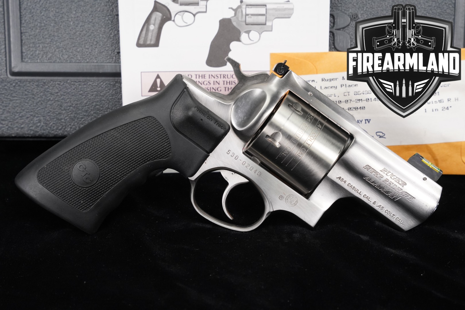 2005 Sturm Ruger Super Redhawk Alaskan .454 Casull Satin Stainless in Very Good Condition Thumbnail