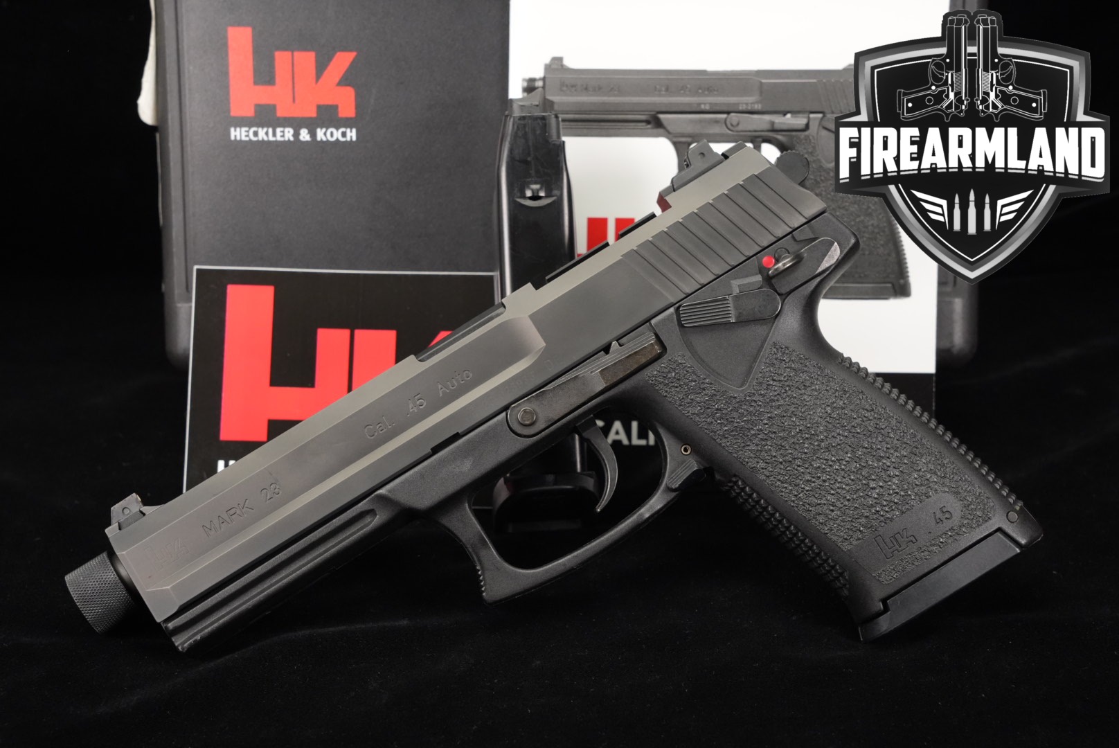 Heckler & Koch (H&K, HK) Mark 23 .45 ACP Black in Very Good Condition Thumbnail