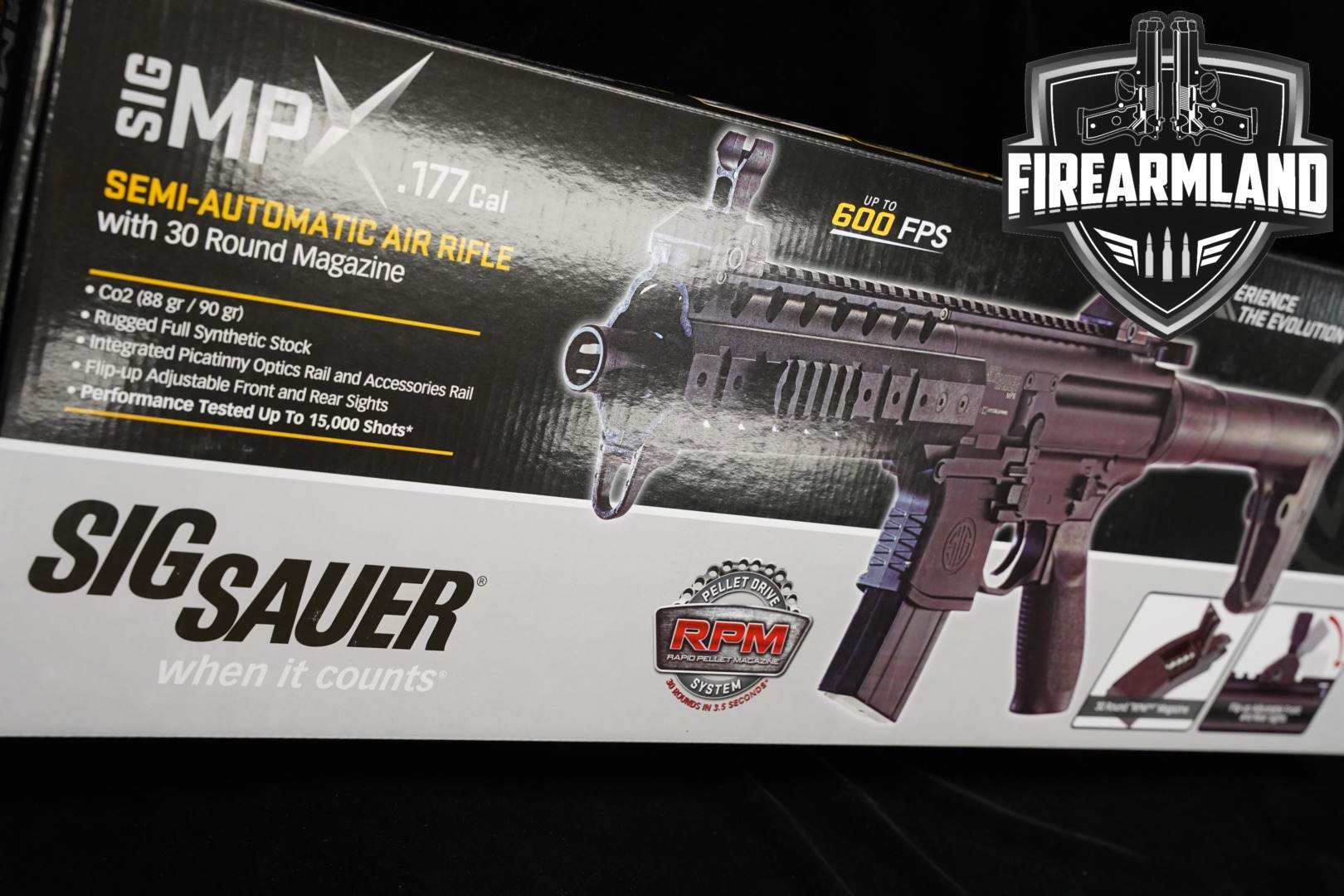 Sig Sauer MPX Air Rifle .177 Caliber (4.5mm) Black in Factory New Condition Thumbnail