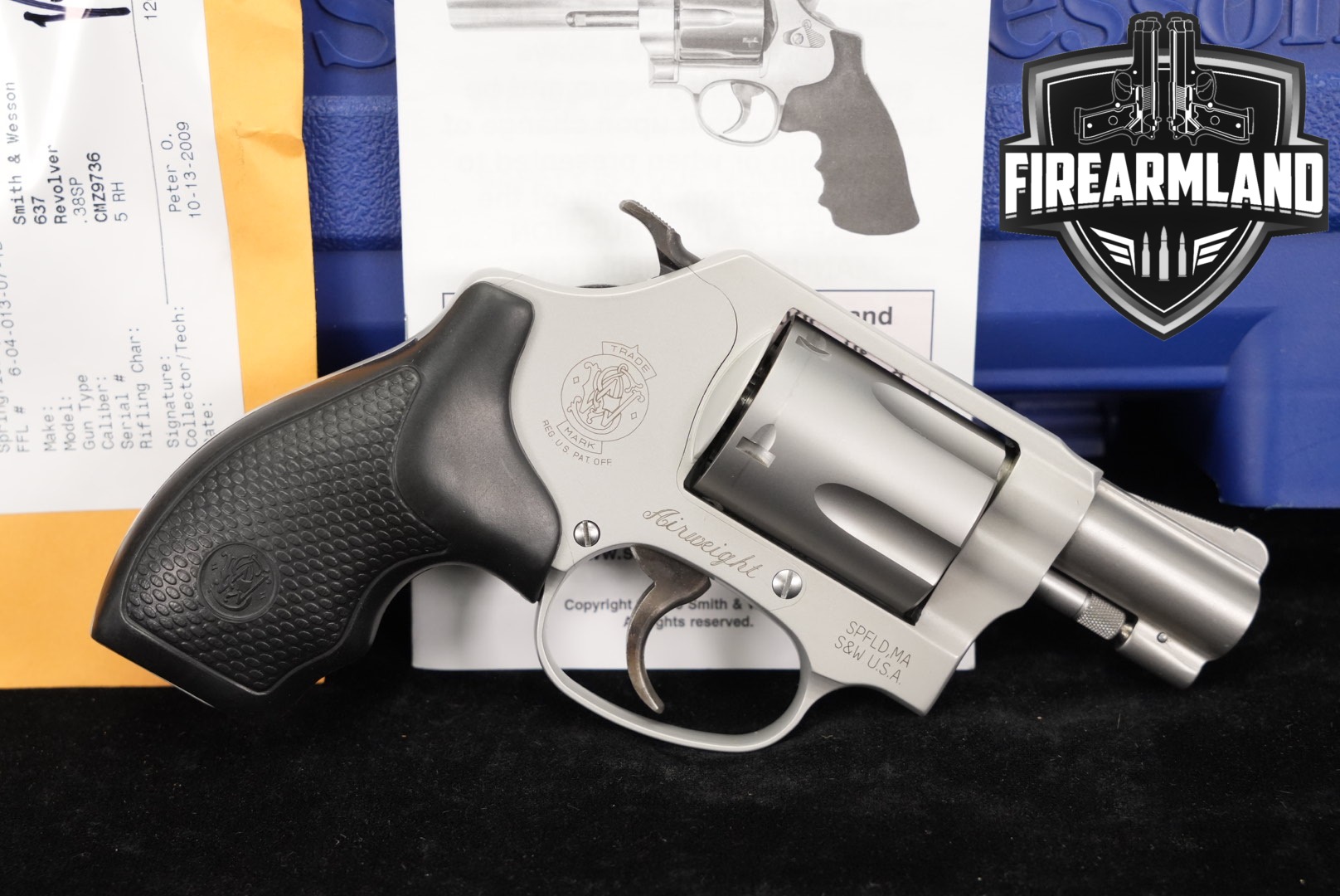 Smith & Wesson Model 637-2 Airweight S&W 38 Special 1.875" +ORIG CASE-img-0