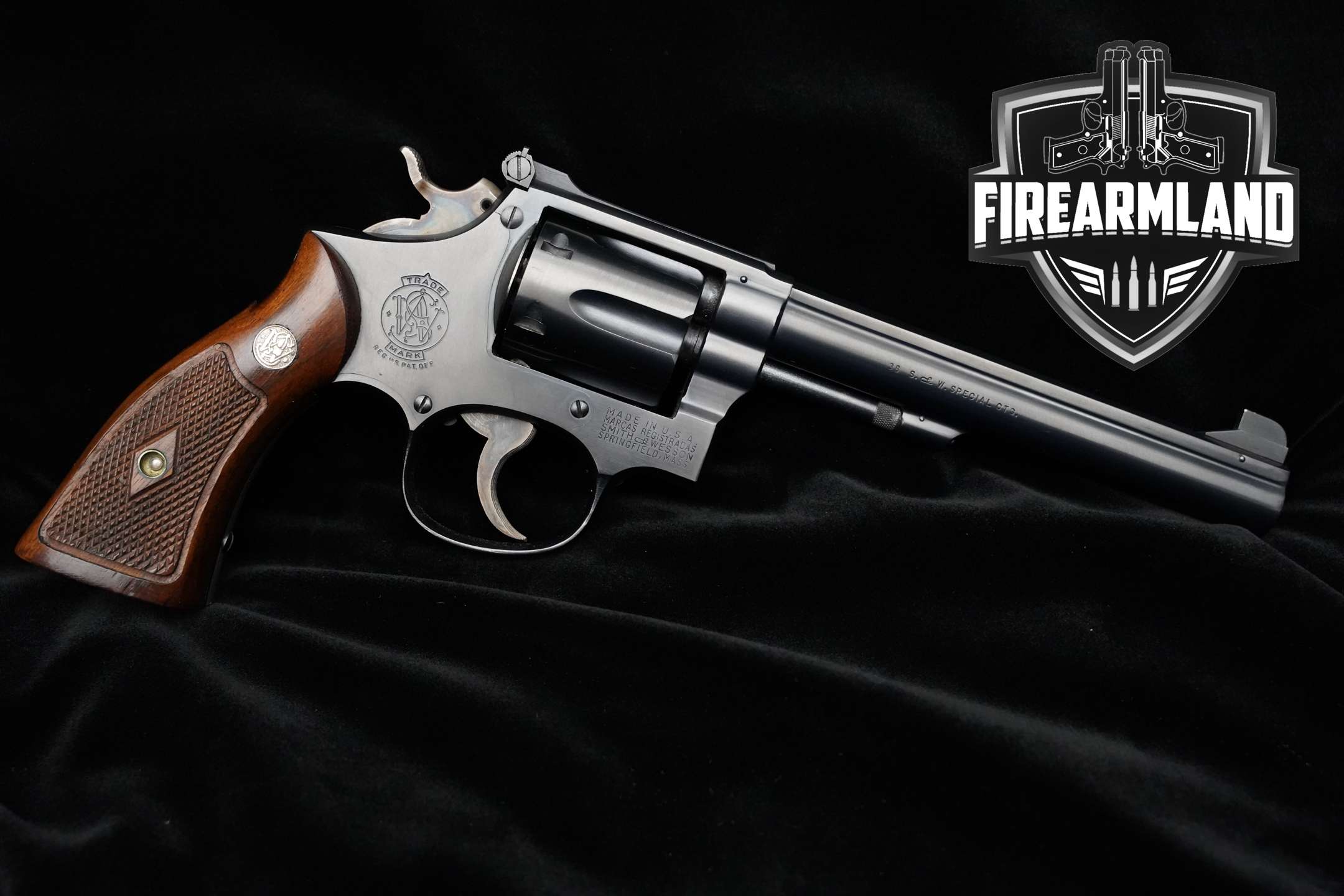 1949 Smith & Wesson (S&W) K-38 Target Masterpiece .38 Spl. Blued in Excellent Condition Thumbnail