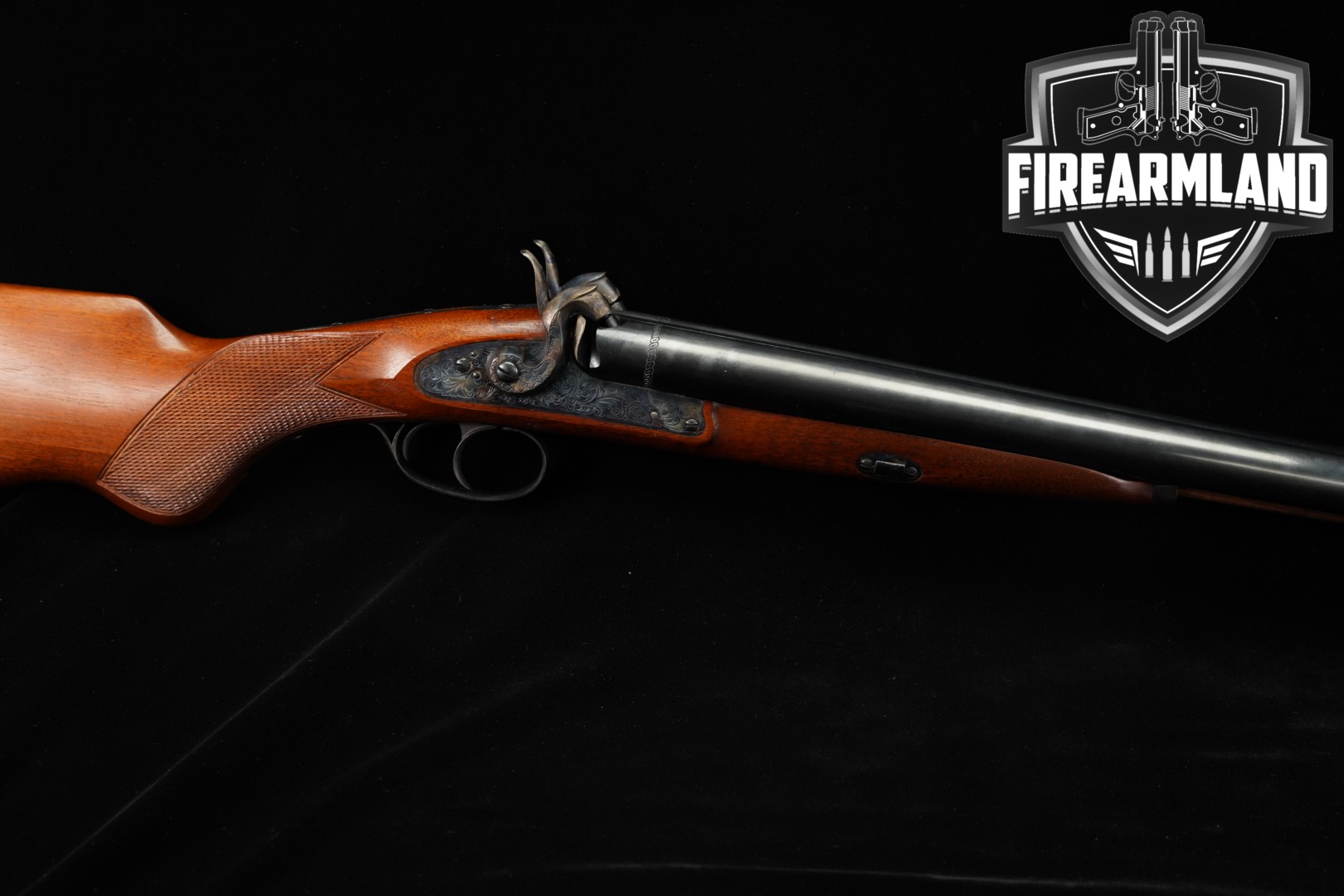 Davide Pedersoli Classic 12 Gauge Color Case-Hardened & Blued in Very Good Condition Thumbnail