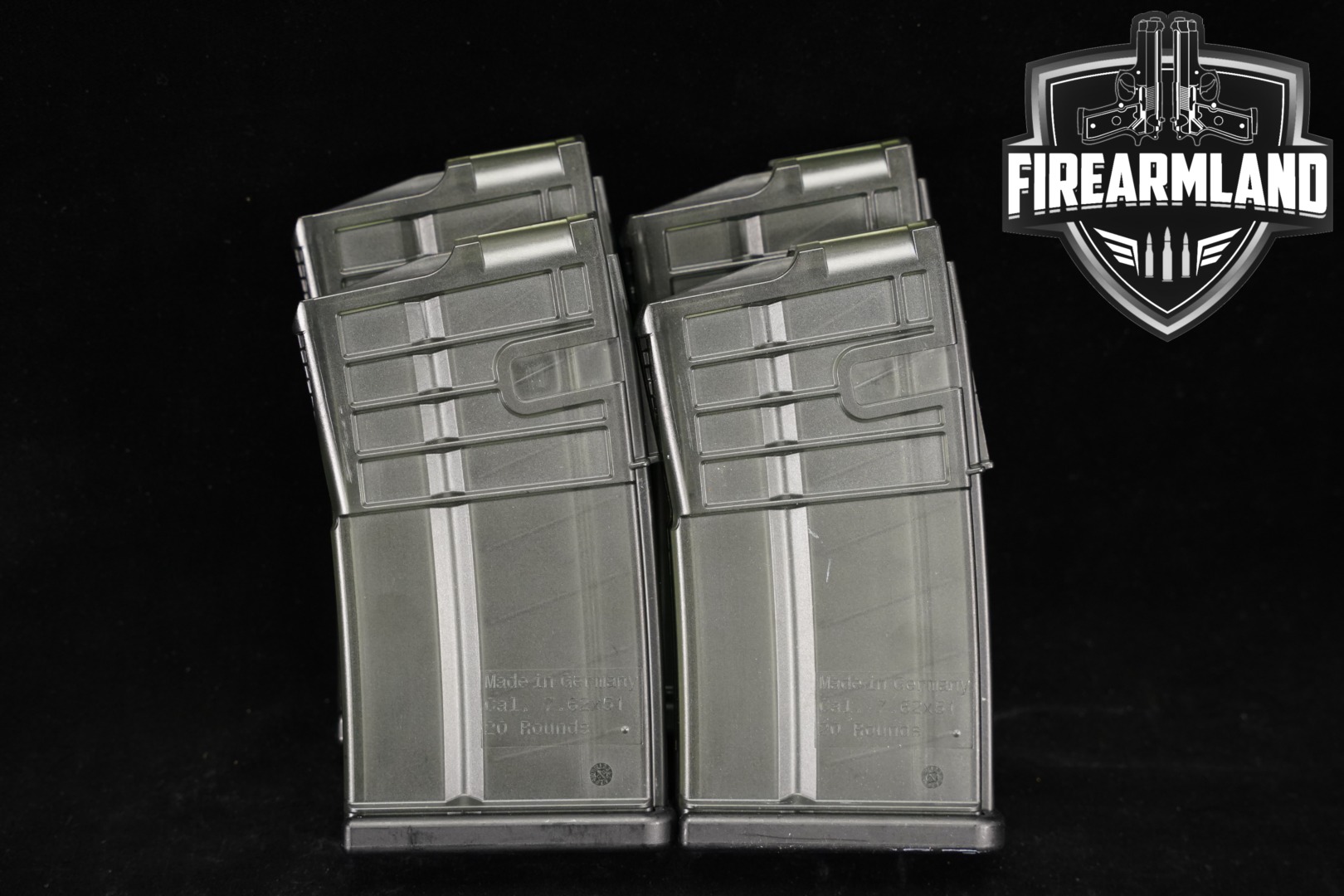 Heckler & Koch (H&K, HK) FOUR (4) MR762 20 Round Magazines 7.62mm NATO (7.62x51) in Excellent Condition Thumbnail