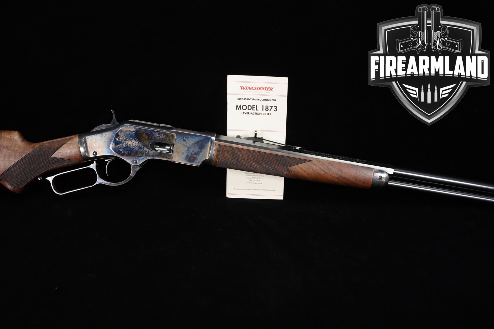 Winchester Repeating Arms Model 1873 Deluxe Sporting .357 Mag. Color Case-Hardened & Walnut in Excellent Condition Thumbnail