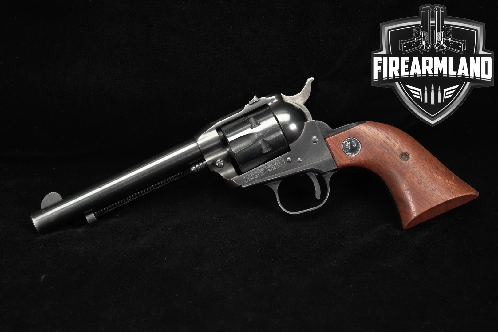 1969 Sturm Ruger Single-Six Standard, Old Model (Three-Screw) .22 LR Blued in Good Condition Thumbnail