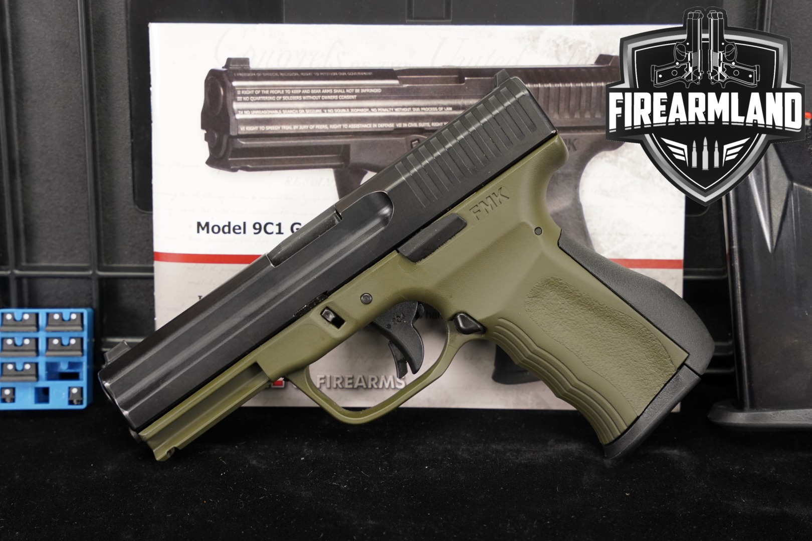 FMK Firearms 9C1 Gen 2, Front Sight 9mm Luger Two-Tone OD Green in Very Good Condition Thumbnail