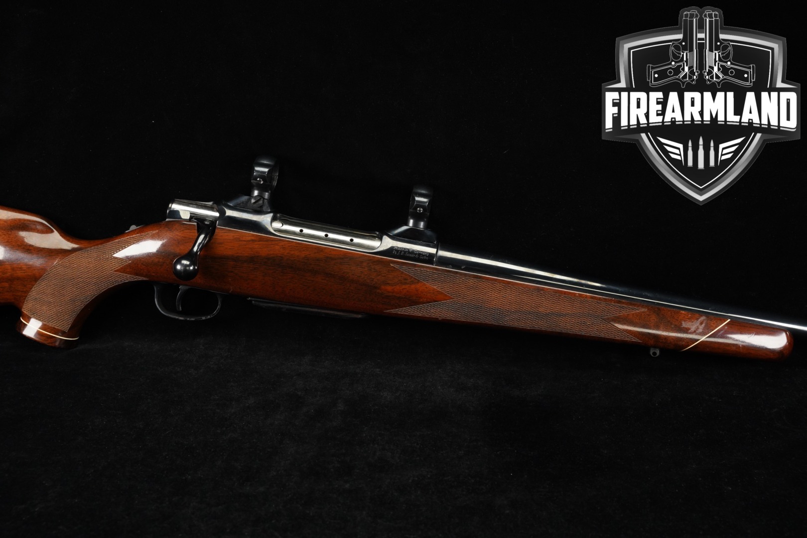 1975 J.P Sauer & Sohn JP Colt Sauer Sporting Rifle 7mm Rem. Mag. Blued & Walnut in Good Condition Thumbnail
