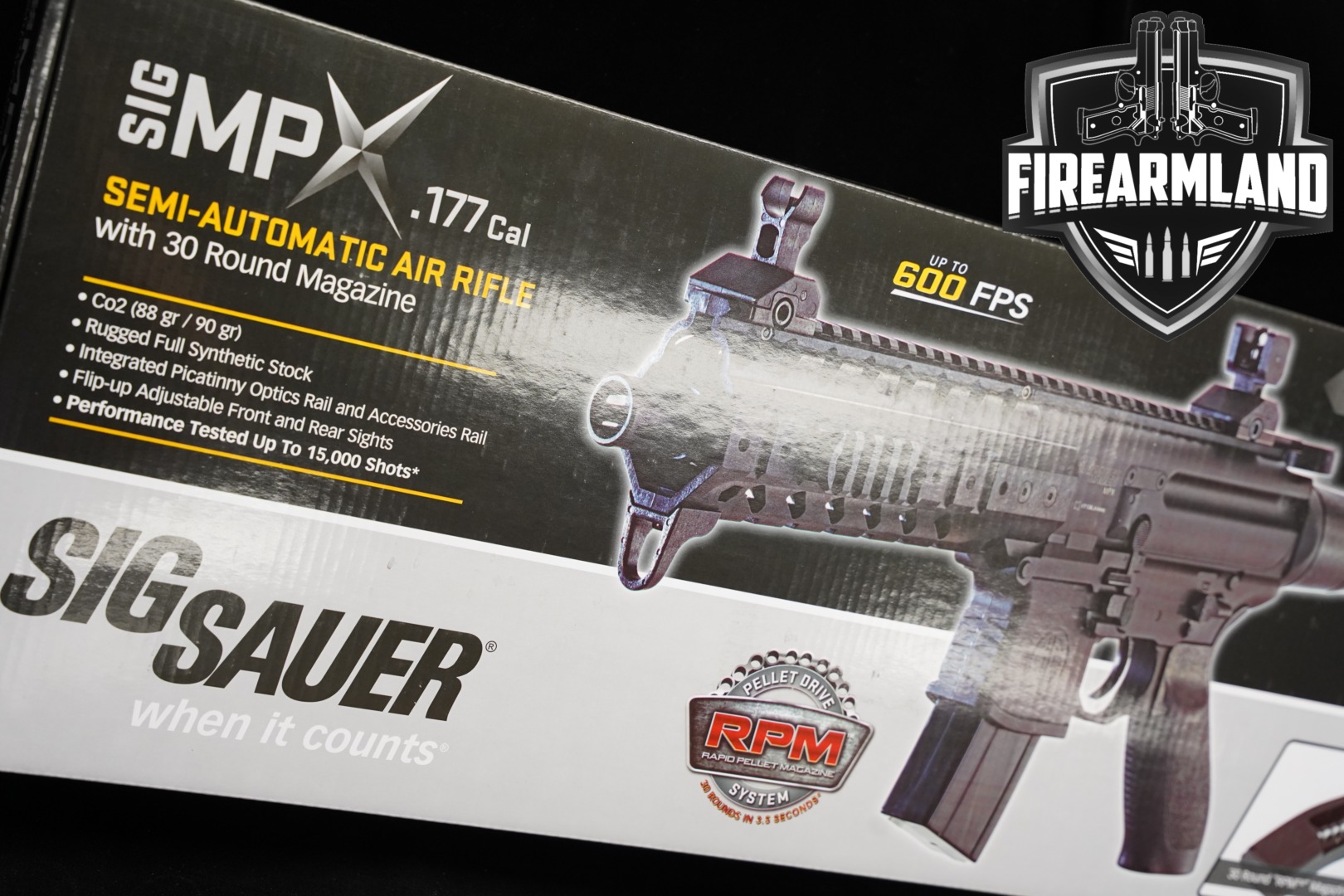Sig Sauer MPX Air Rifle .177 Caliber (4.5mm) Black in Factory New Condition Thumbnail