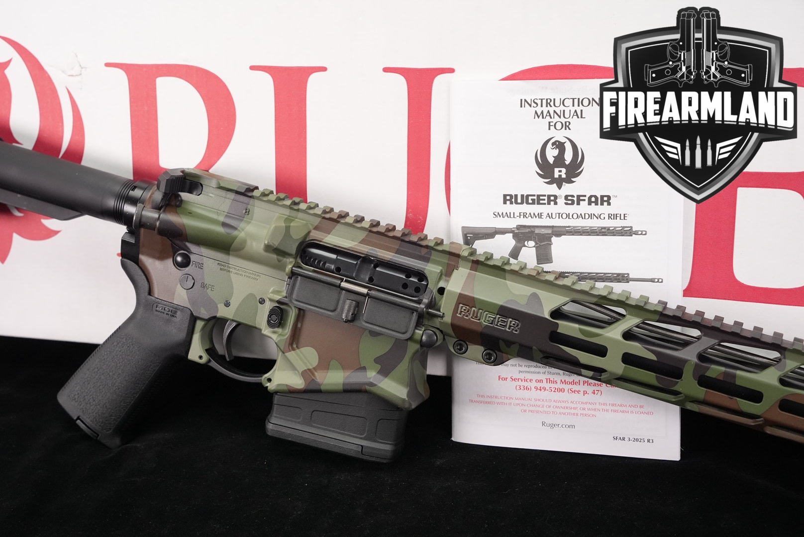 Ruger SFAR 308 Winchester AR-10 AR10 16" Woodland Camo M-LOK +ORIG BOX-img-0