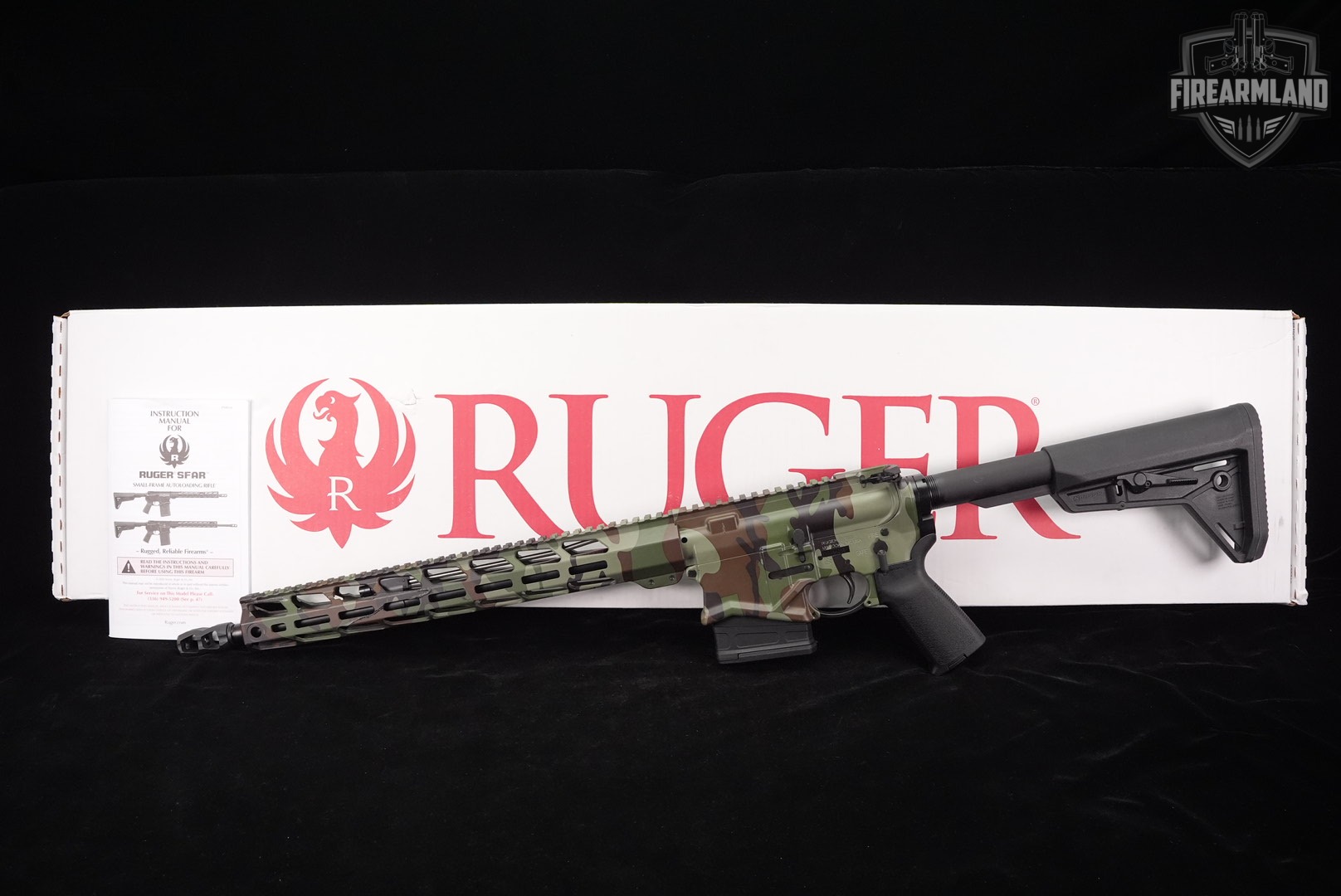 Ruger SFAR 308 Winchester AR-10 AR10 16" Woodland Camo M-LOK +ORIG BOX-img-2