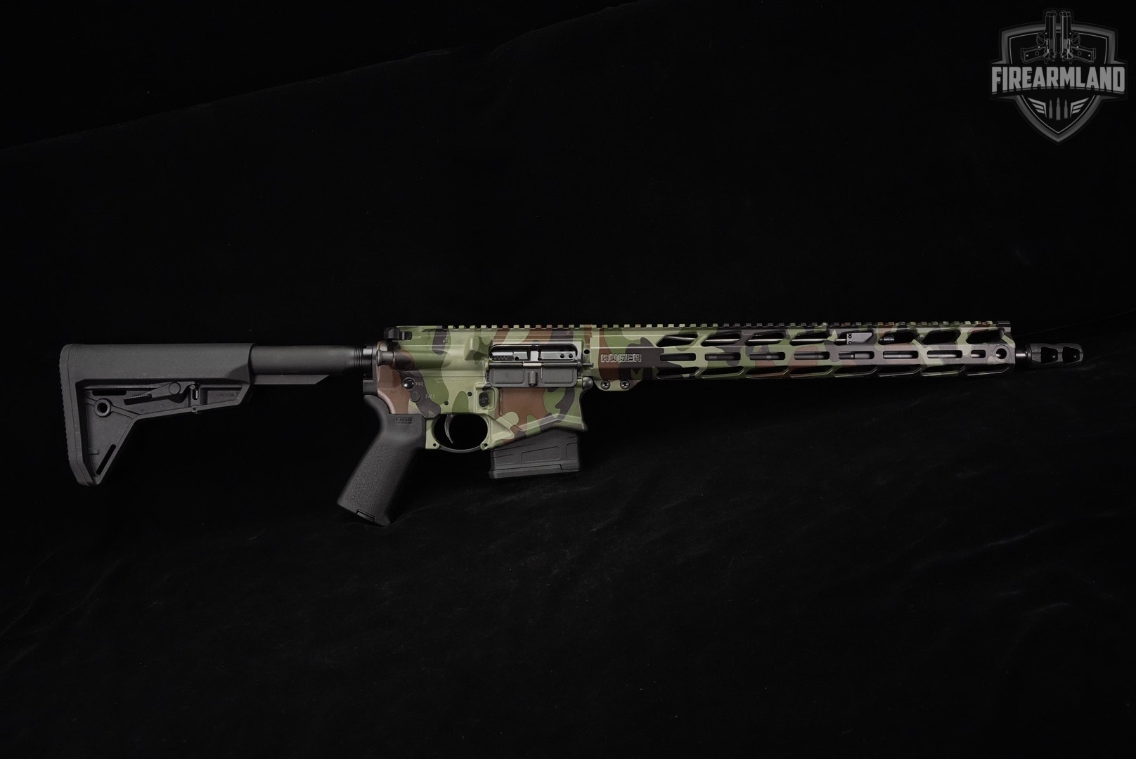 Ruger SFAR 308 Winchester AR-10 AR10 16" Woodland Camo M-LOK +ORIG BOX-img-3