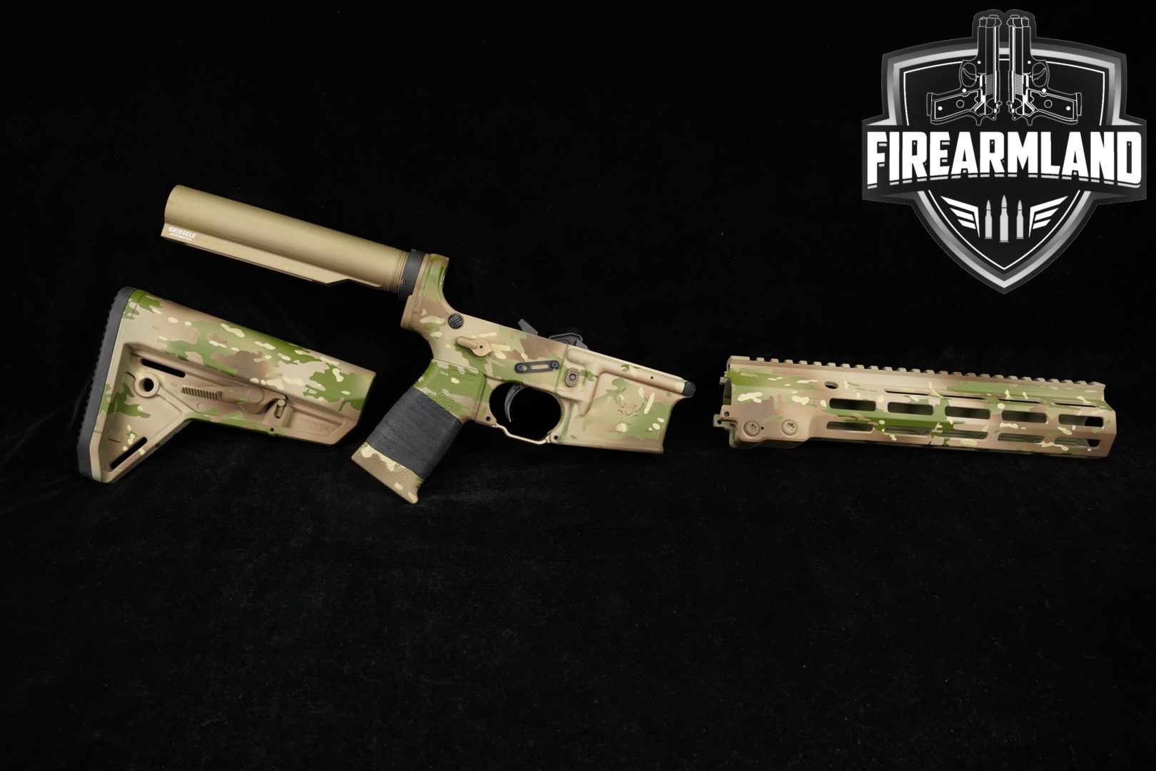 Stag Arms STAG-15 Built Lower Receiver + Geissele Super Modular Rail Multi in Very Good Condition Thumbnail