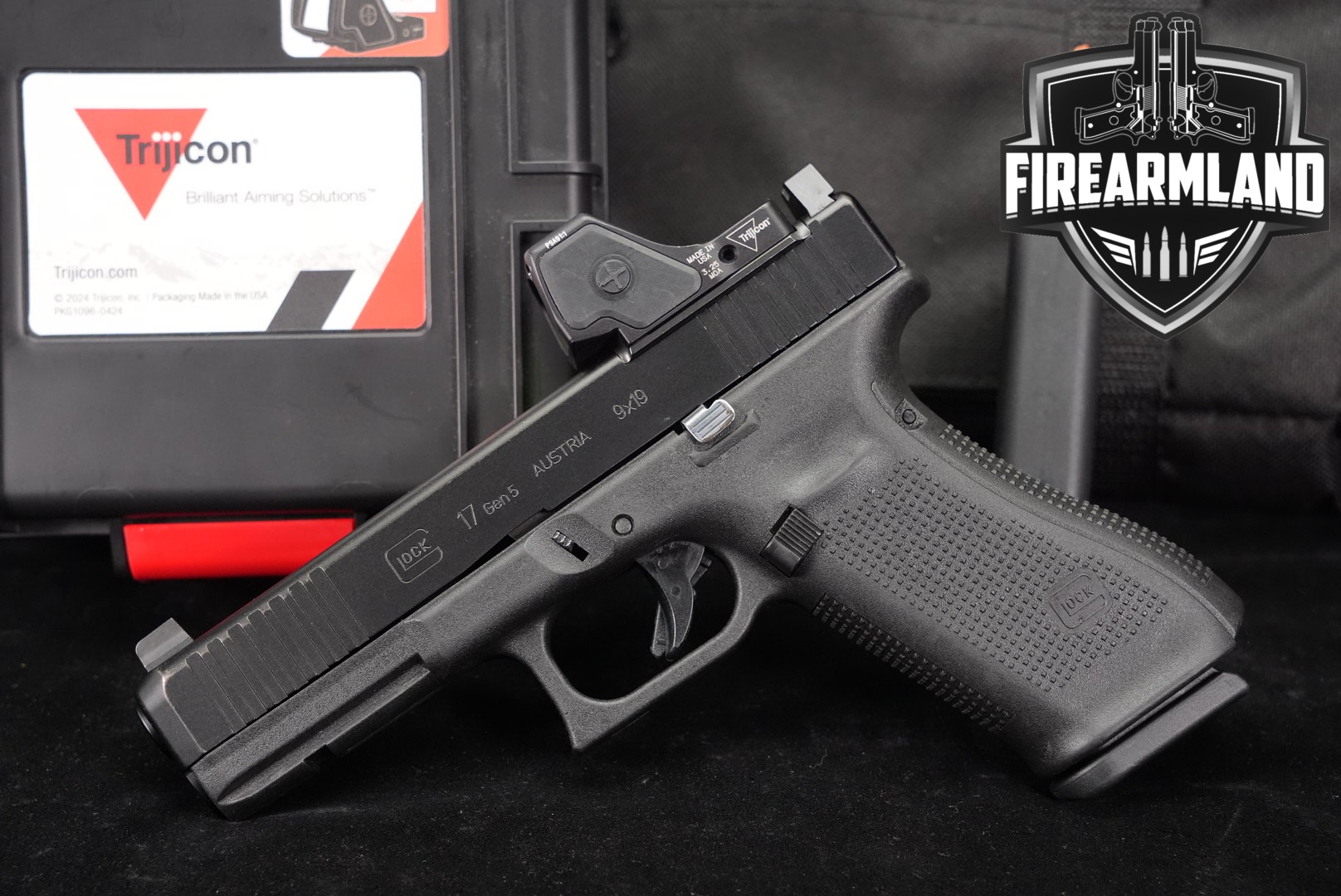 Glock 17 Gen5 MOS G17 Gen 5 9mm 4.49 +2 MAGS, TRIJICON RMR HD OPTICS-img-0