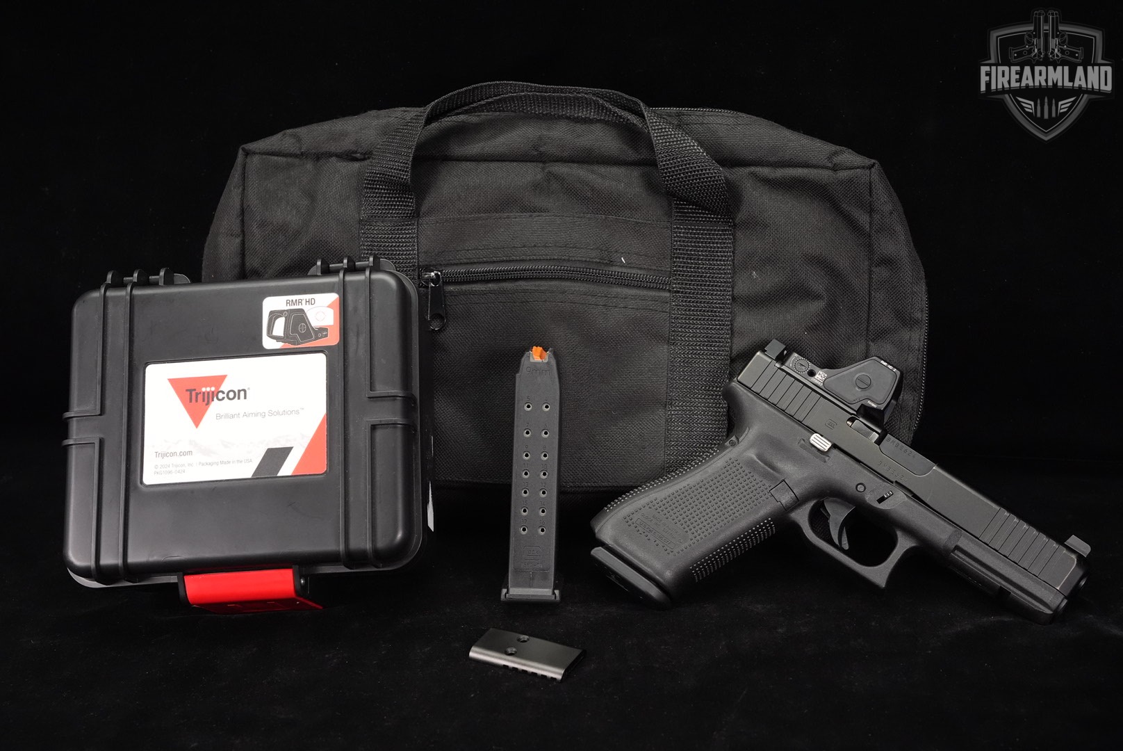 Glock 17 Gen5 MOS G17 Gen 5 9mm 4.49 +2 MAGS, TRIJICON RMR HD OPTICS-img-2