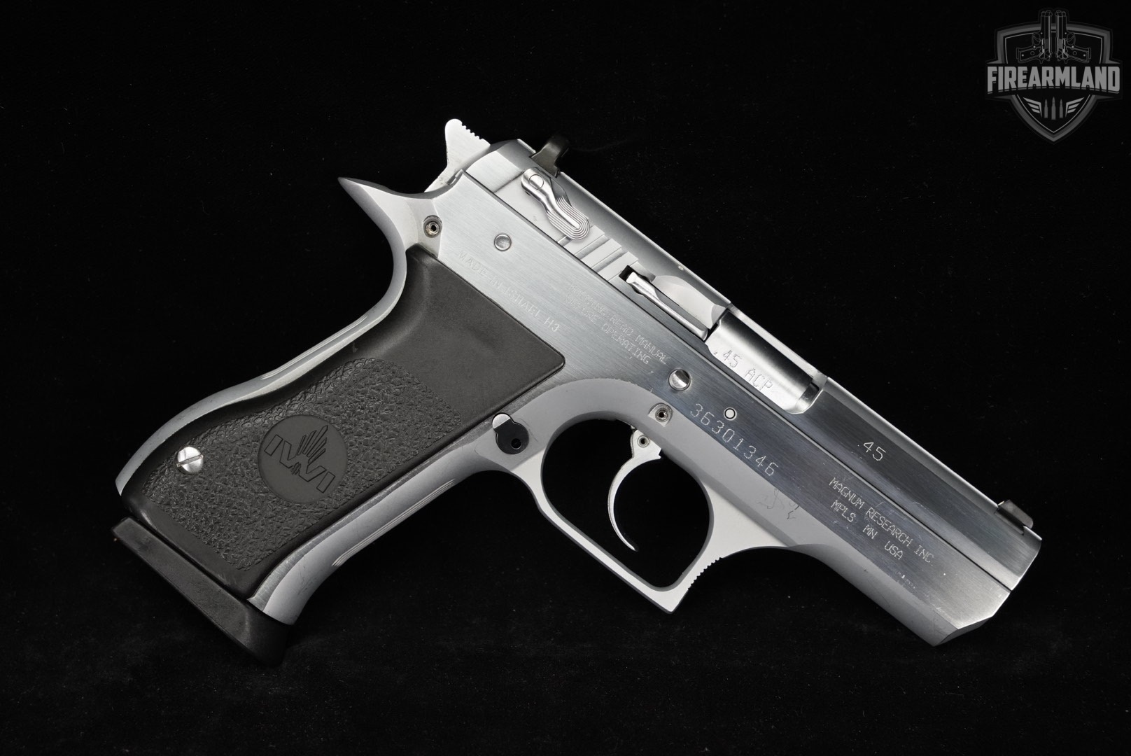 BABY EAGLE IWI Jericho 941 45 ACP 3.8" Silver Deagle +ORIG CASE-img-3