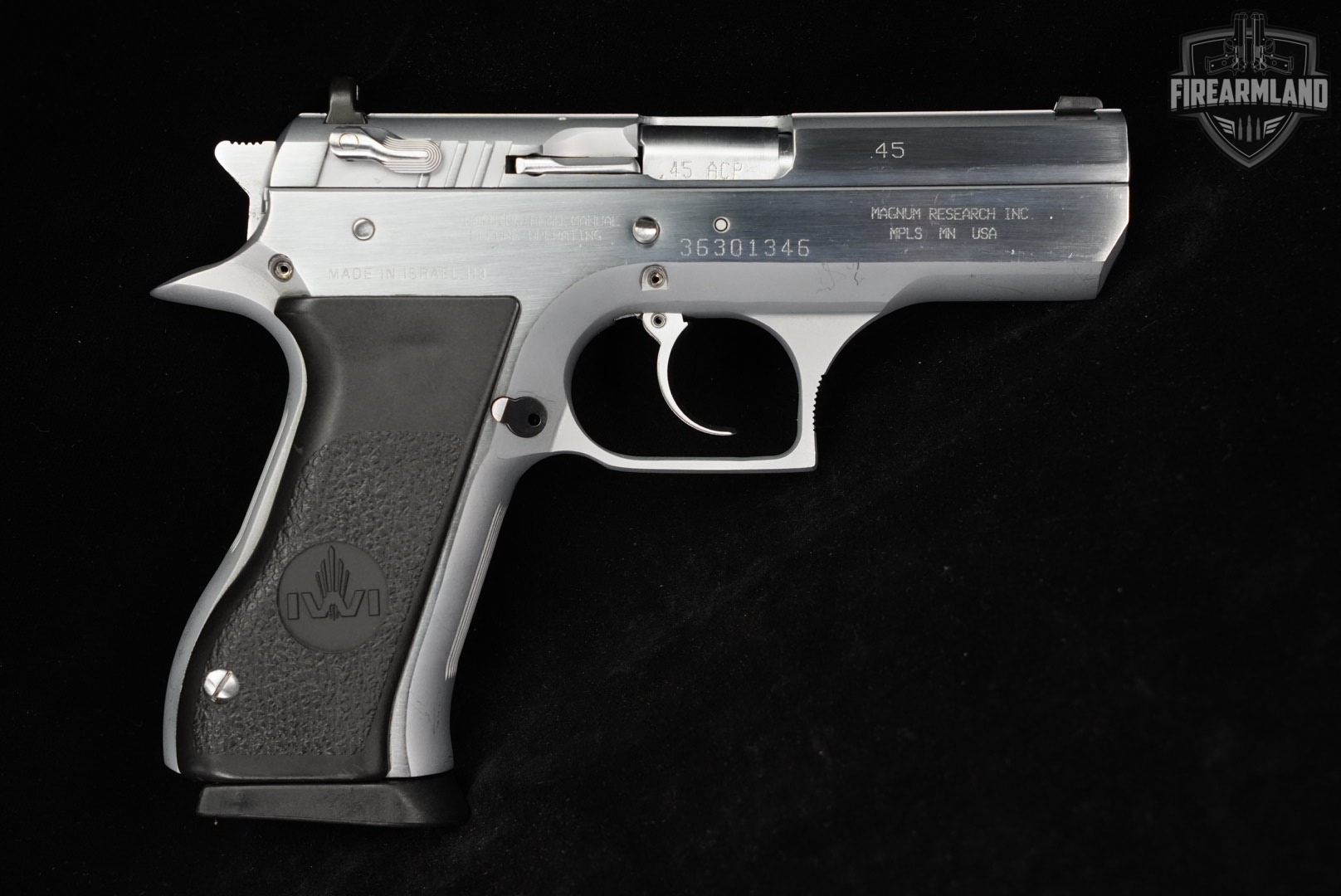 BABY EAGLE IWI Jericho 941 45 ACP 3.8" Silver Deagle +ORIG CASE-img-4