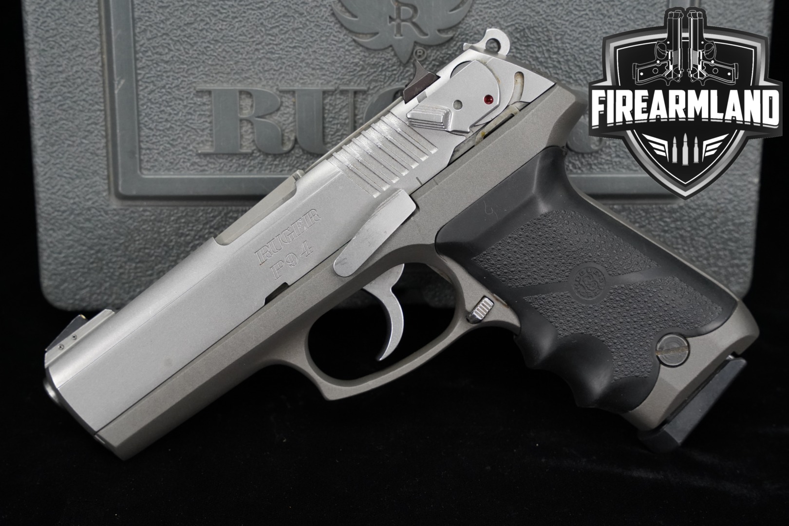 1994 Sturm Ruger P94 K (stainless slide) 9mm Luger Two-Tone Stainless in Good Condition Thumbnail