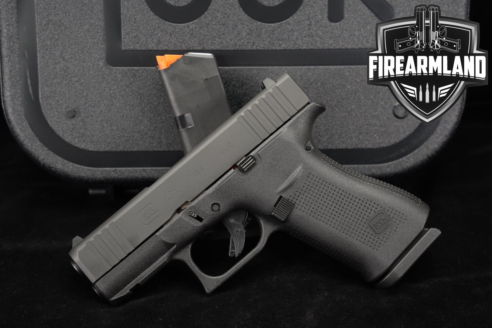 Glock 43X 9mm Luger Black in Excellent Condition Thumbnail