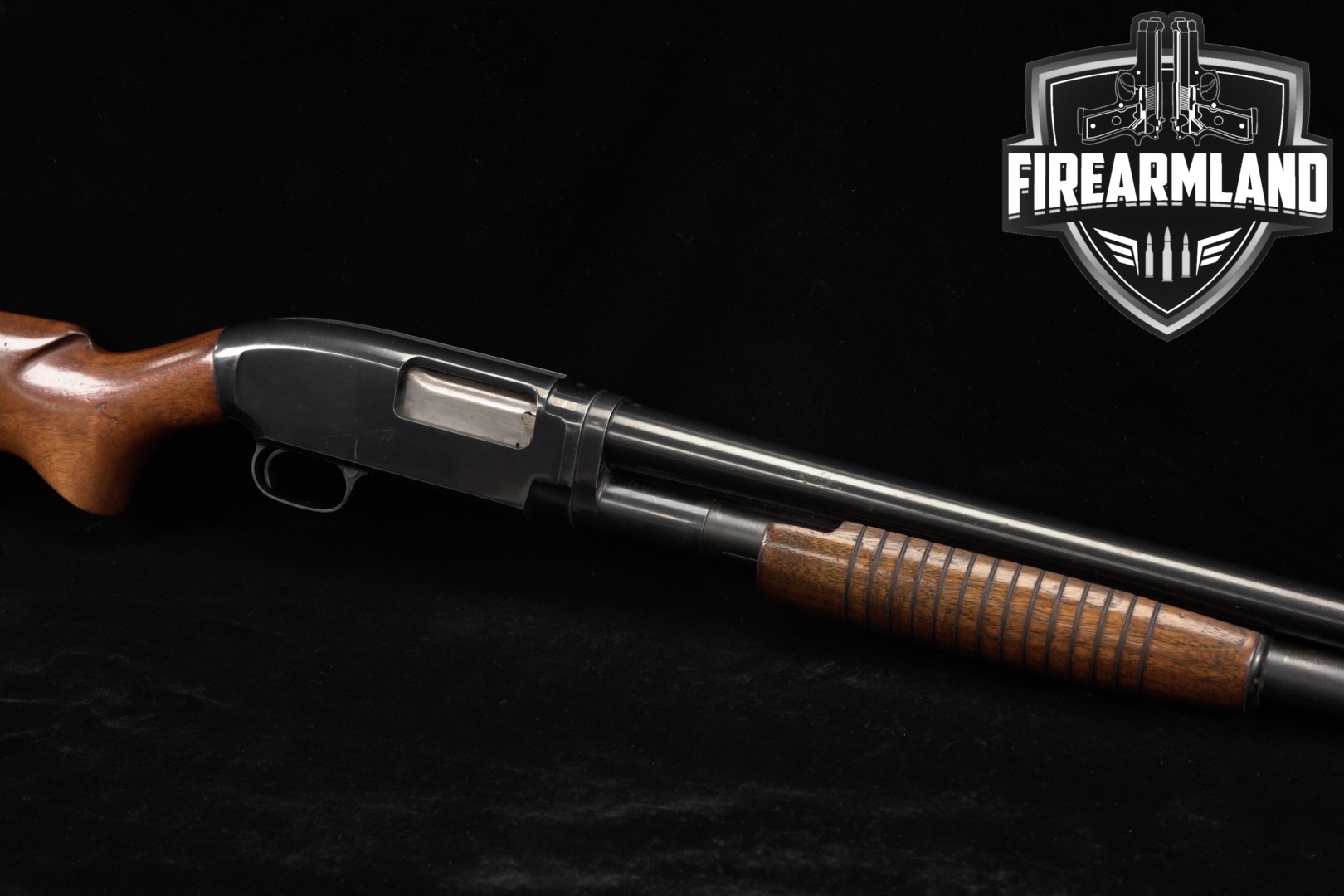 1957 Winchester Model 12 Heavy Duck Gun Polished Blue & Walnut M12 TAKEDOWN-img-0