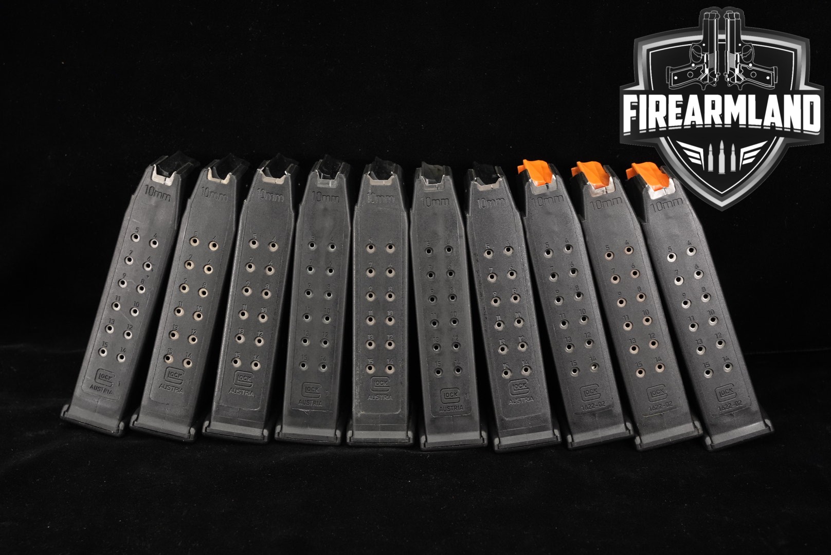 Glock TEN (10) Glock 20 (G20) 10mm 15-Round Magazines 10mm in Very Good Condition Thumbnail
