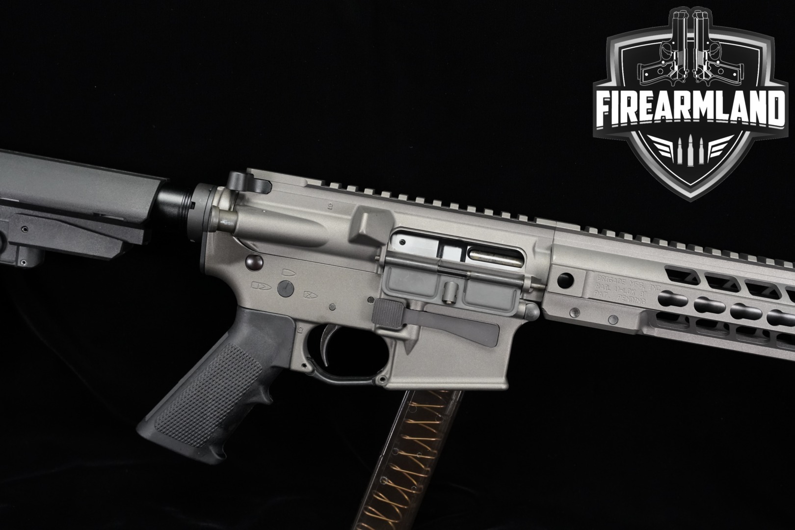 Brigade Manufacturing BM-F-9 9mm Luger Grey in Excellent Condition Thumbnail