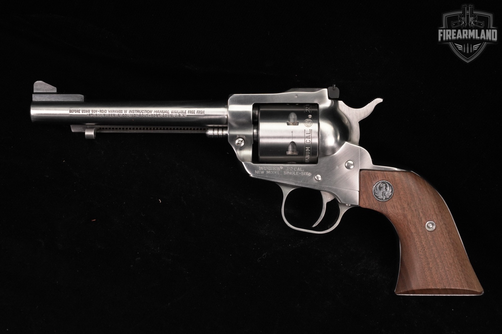 1981 Ruger New Model Single-Six 22 WMR 5.5" Single6 +HOLSTER-img-3
