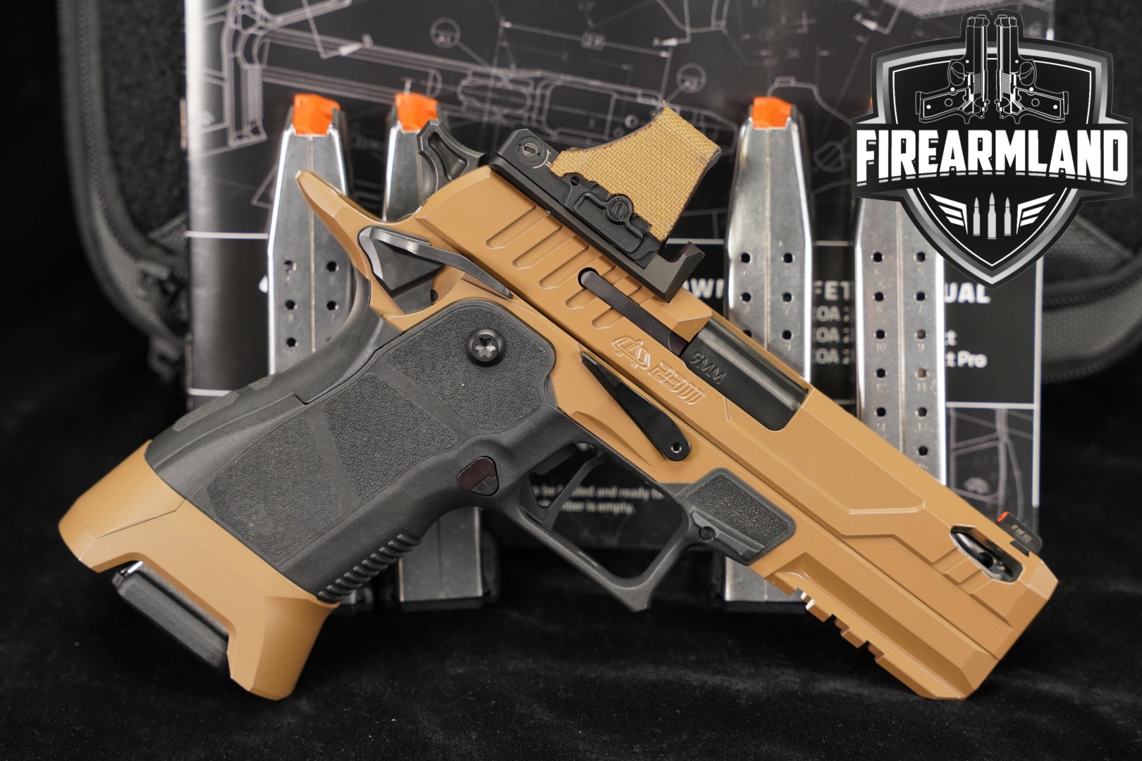 OA Defense 2311 Compact Pro 9mm 1911 2011 +5 MAGS, ORIG CASE, HOLOSUN OPTIC-img-0