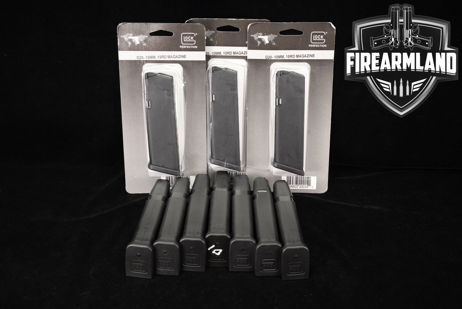 Glock TEN (10) Glock 20 (G20) 10mm 15-Round Magazines 10mm in Very Good Condition Thumbnail