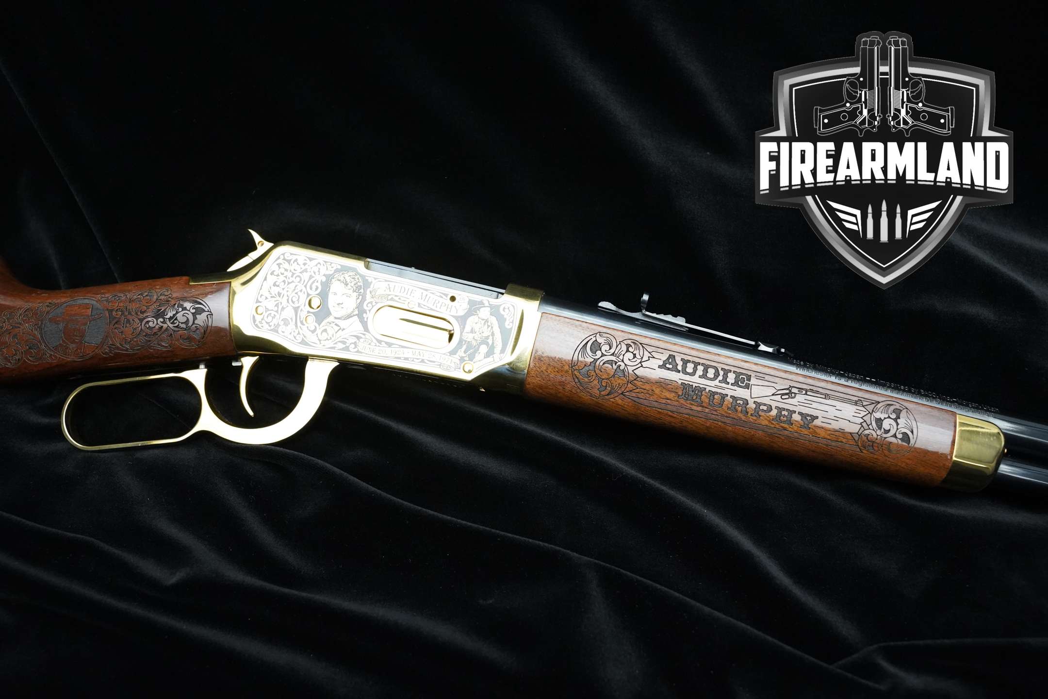 Winchester Repeating Arms Model 94AE Audie Murphy Tribute .30-30 Satin Blued in Excellent Condition Thumbnail