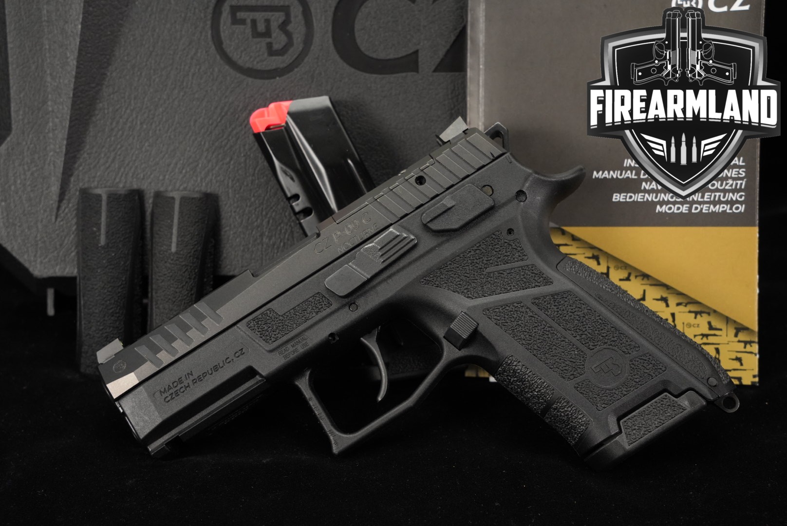 CZ P-09 C Nocturne 9mm Luger Black in Excellent Condition Thumbnail