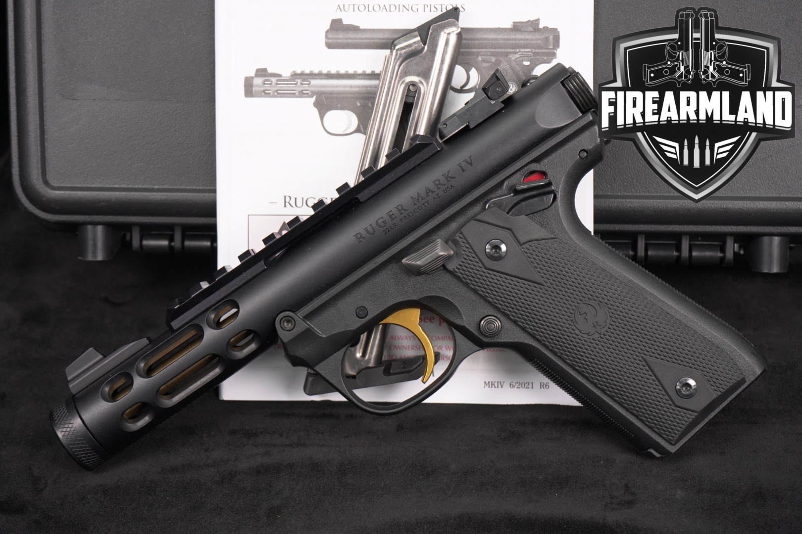 2022 Sturm Ruger Mark IV 22/45 Lite .22 LR Black in Like-New Condition Thumbnail
