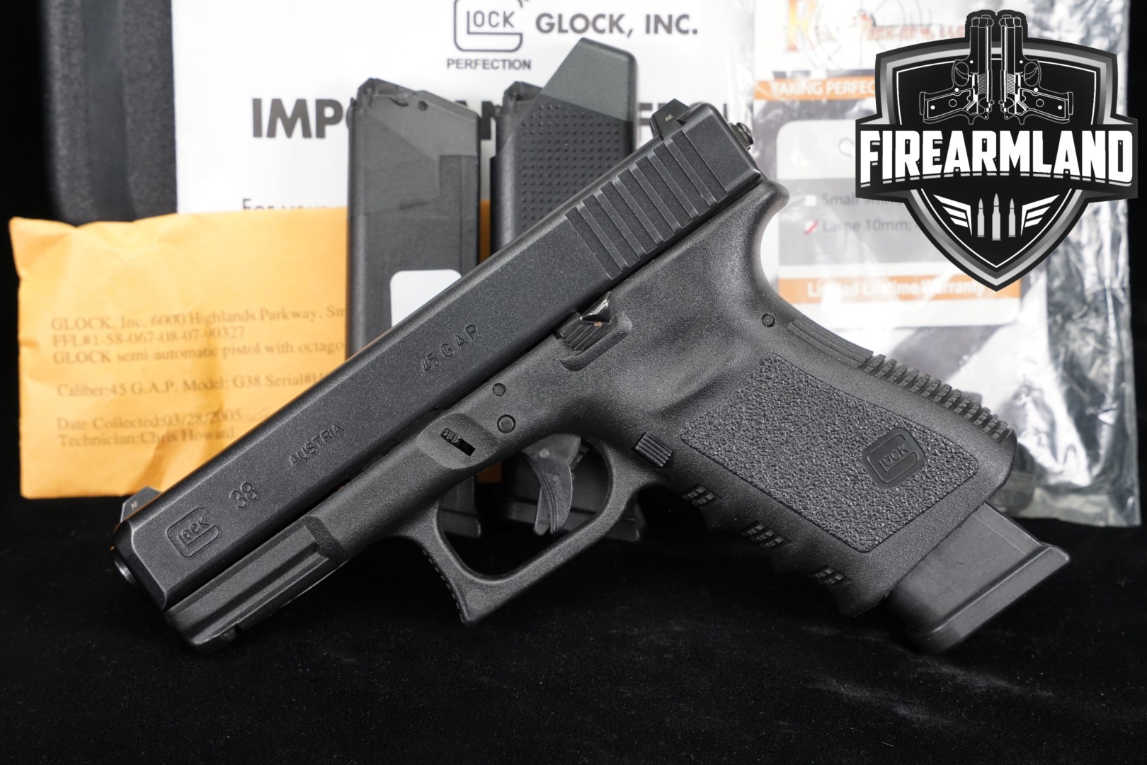 Glock G38 Gen 3 .45 GAP Black in Good Condition Thumbnail