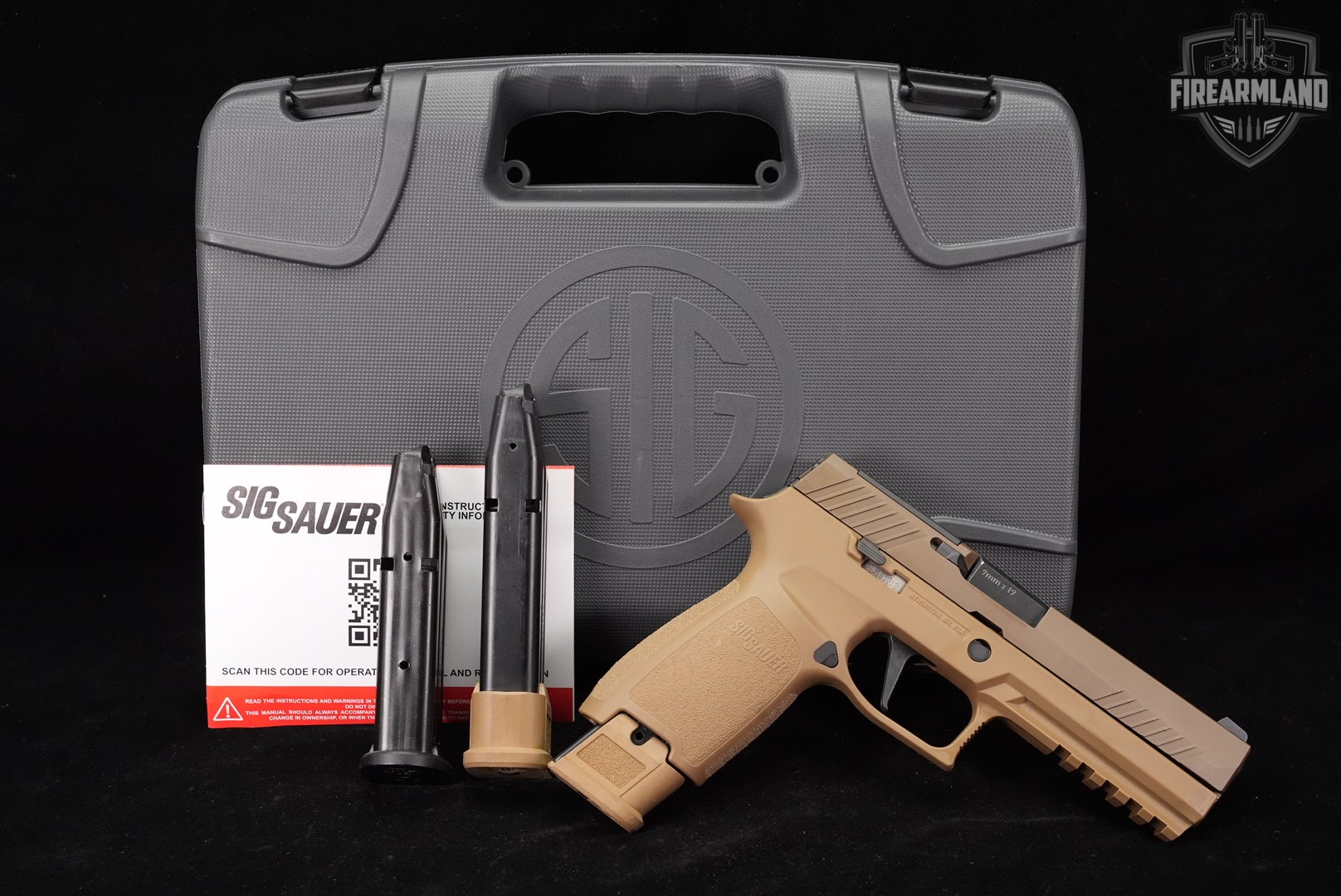 Sig Sauer P320-M17 9mm Optics-Ready Coyote P-320 M-17 +3 MAGS, ORIG CASE-img-2
